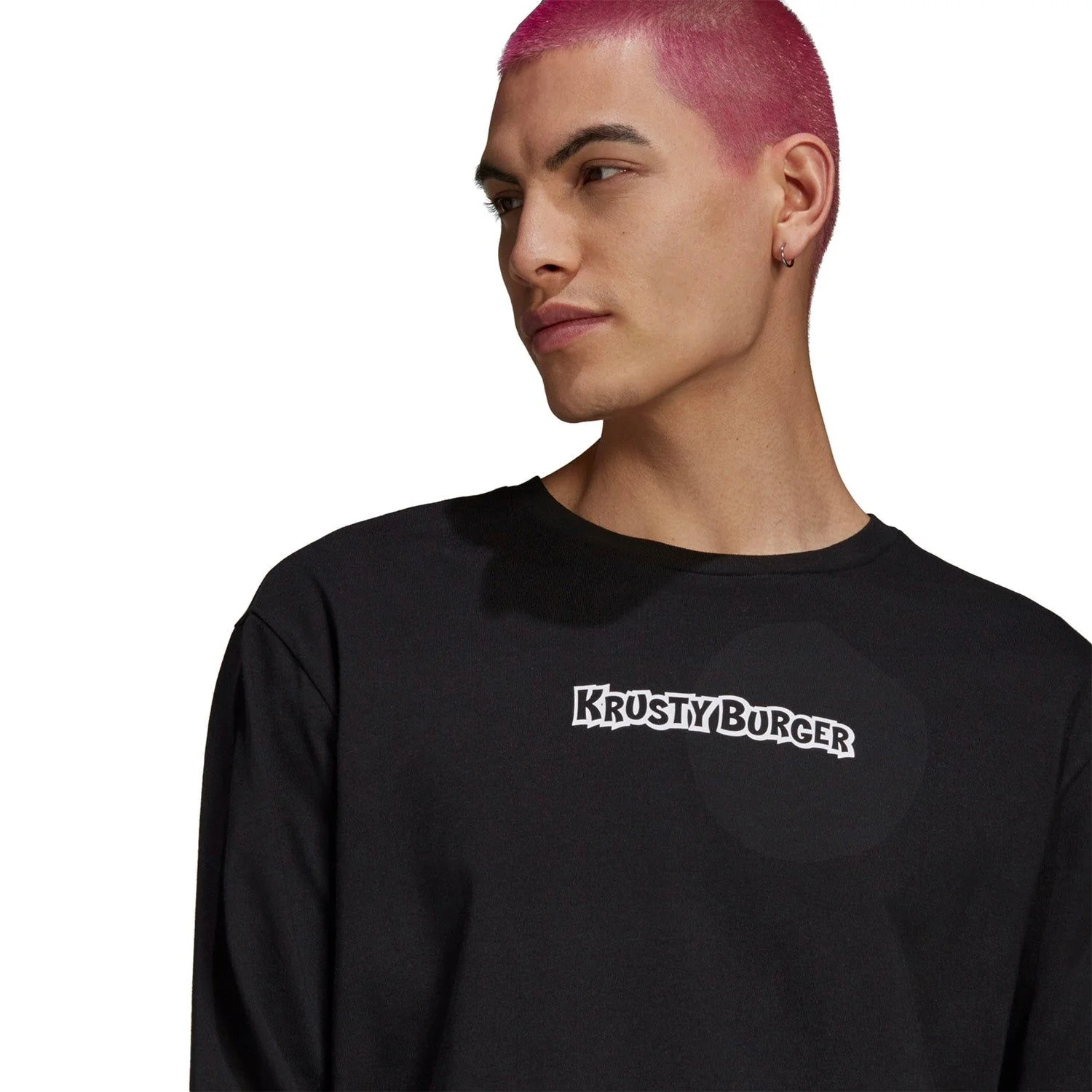 adidas Originals x The Simpsons Krusty Burger Long Sleeve Tee - Black - Image 4