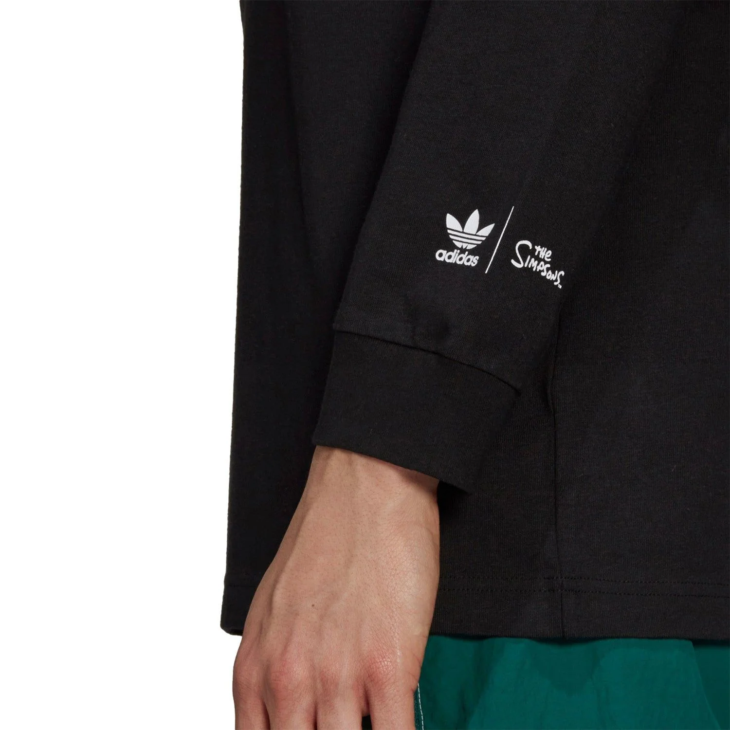 adidas Originals x The Simpsons Krusty Burger Long Sleeve Tee - Black - Image 5
