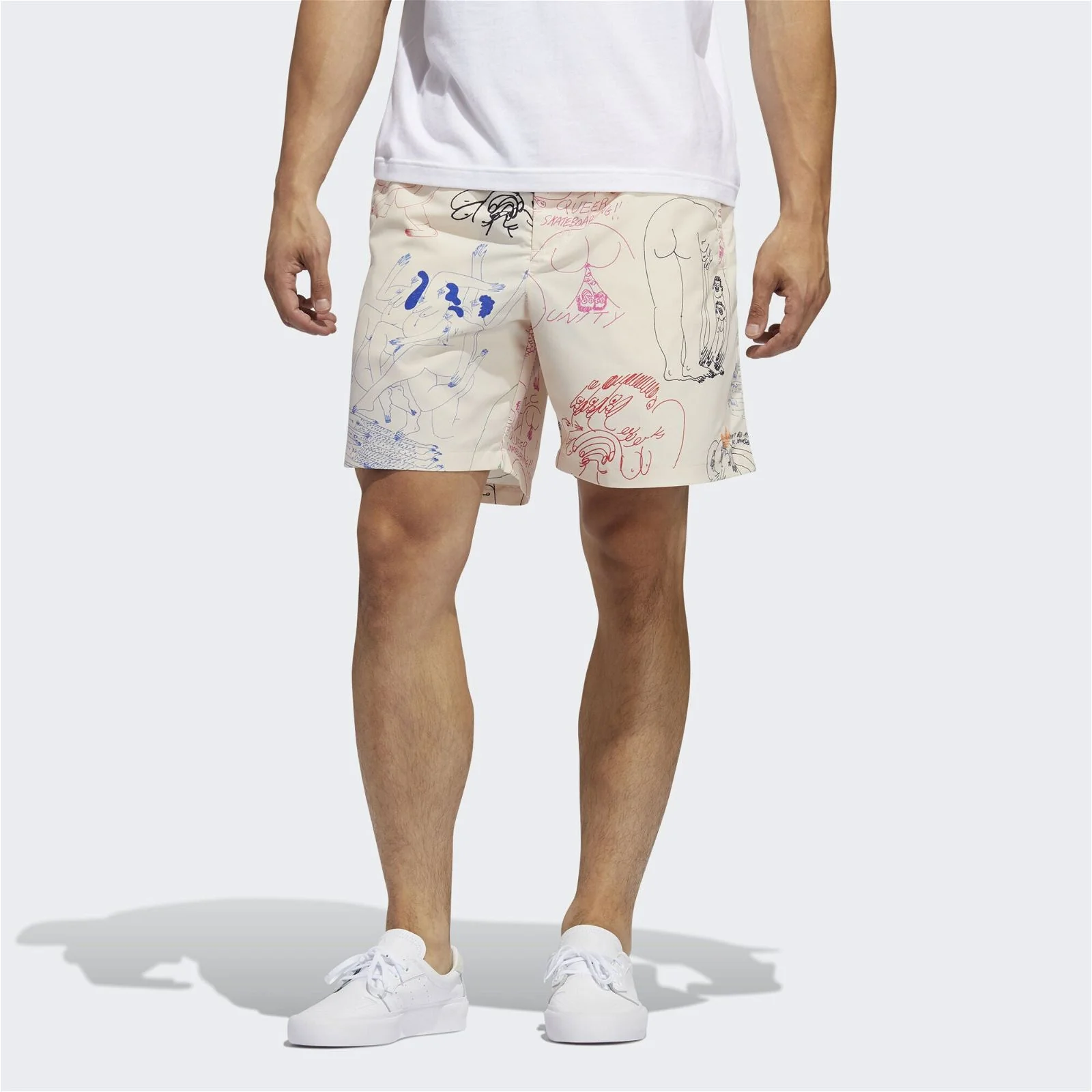 adidas Originals x Unity Skateboarding Shorts - White - Image 3