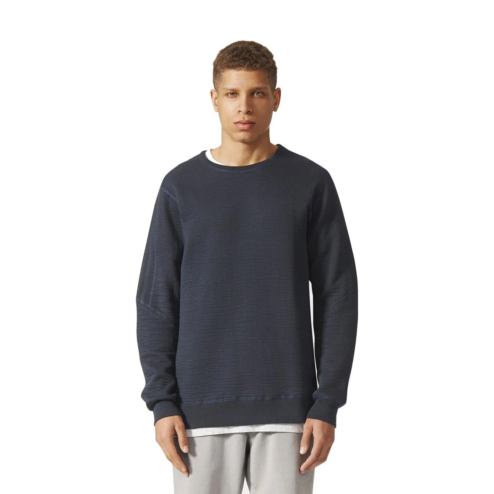 adidas Originals x Wings + Horns Cabin Fleece Crew Sweat - Grey - Image 3