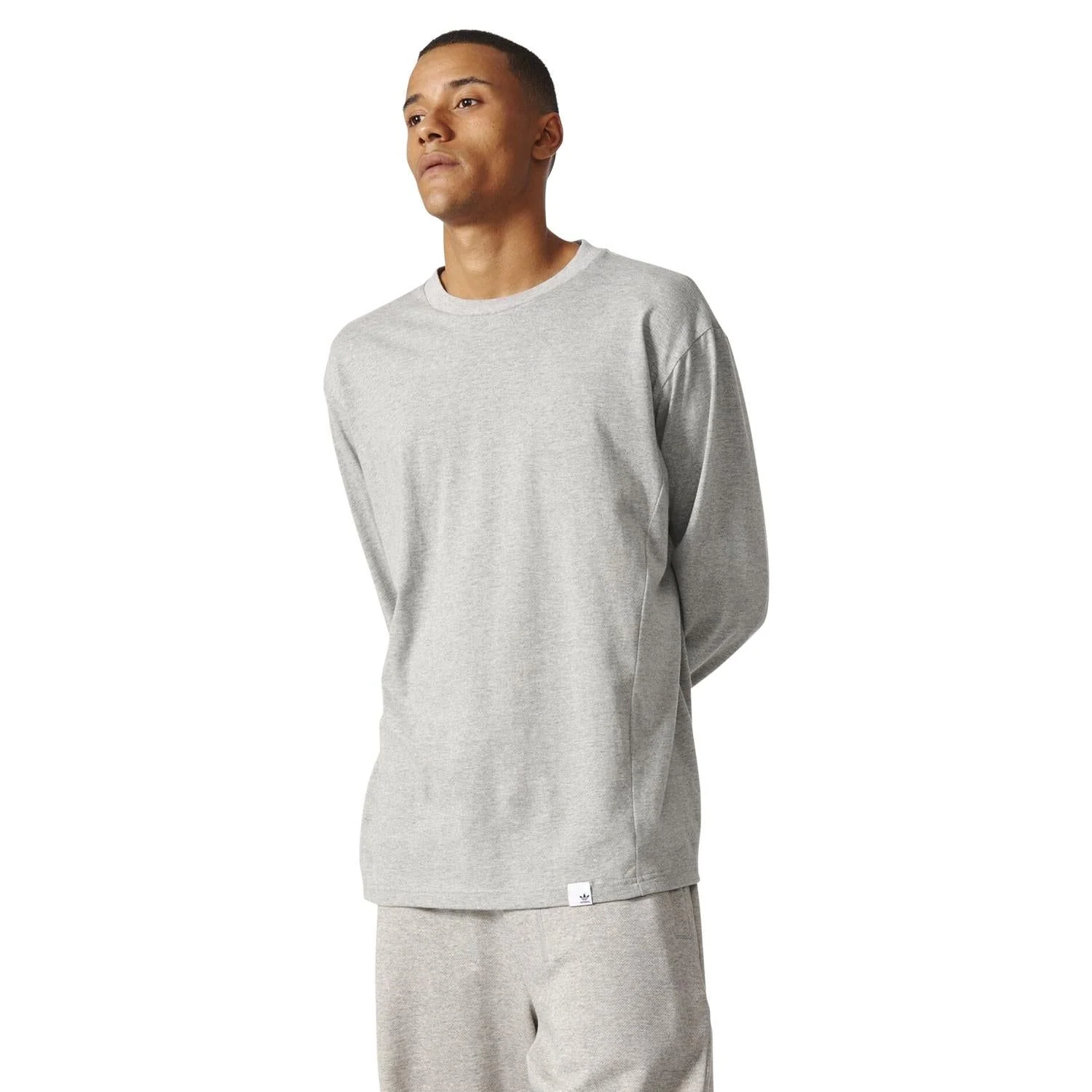 adidas Originals XBYO Long Sleeved T Shirt - Grey - Image 3