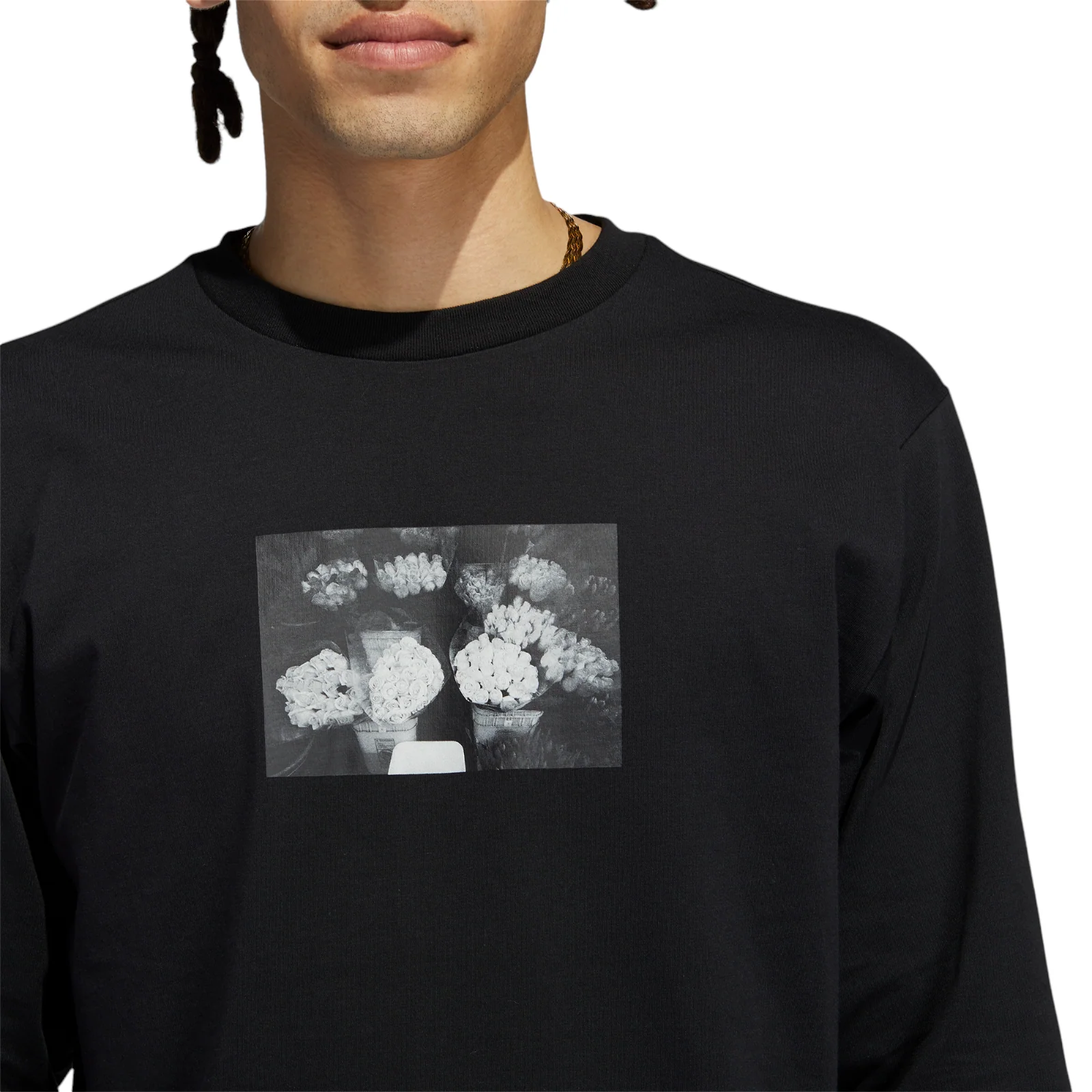 adidas Originals Zander Photo Long Sleeve T-Shirt - Black - Image 2