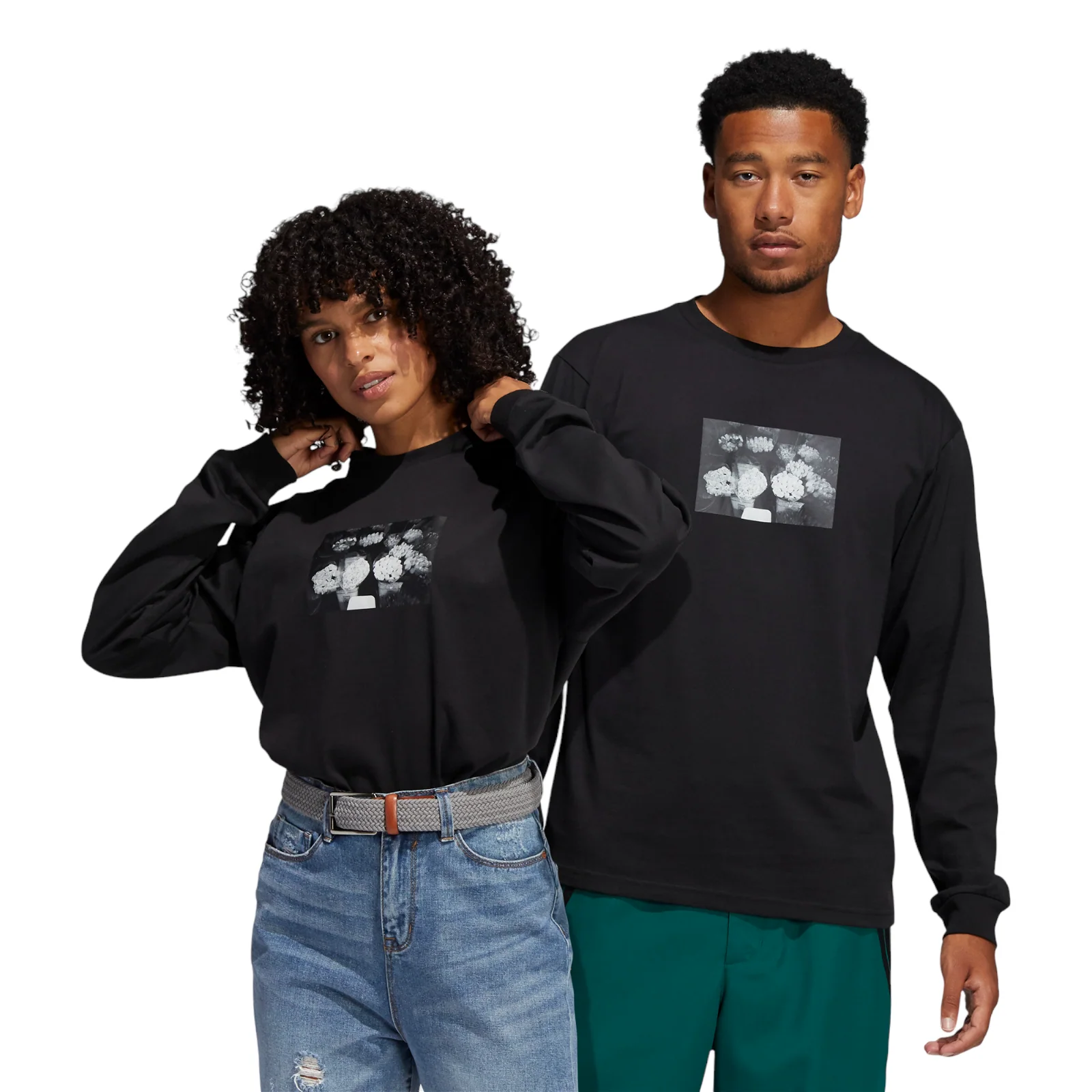 adidas Originals Zander Photo Long Sleeve T-Shirt - Black - Image 3