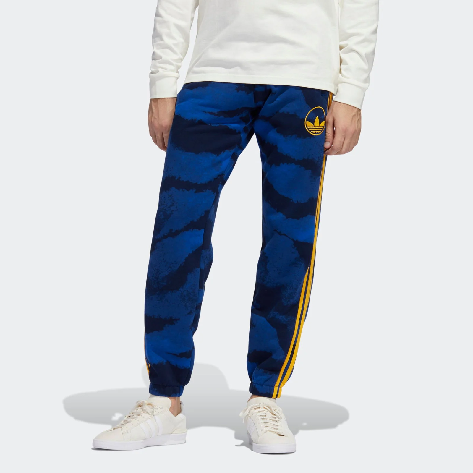 adidas Originals Zebra Allover Print Joggers - Blue - Image 3
