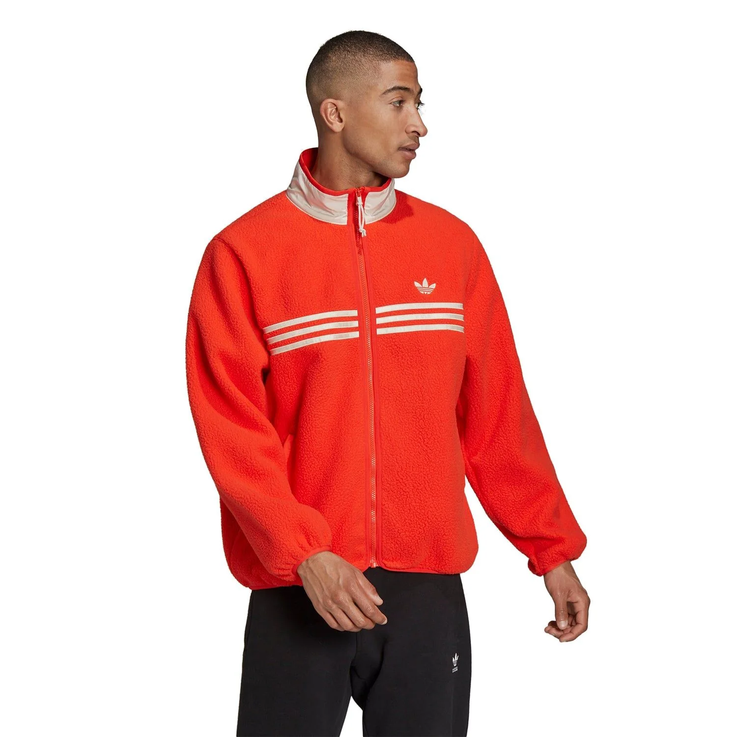 adidas Originals Zip Thru Polarfleece Jacket - Orange - Image 2