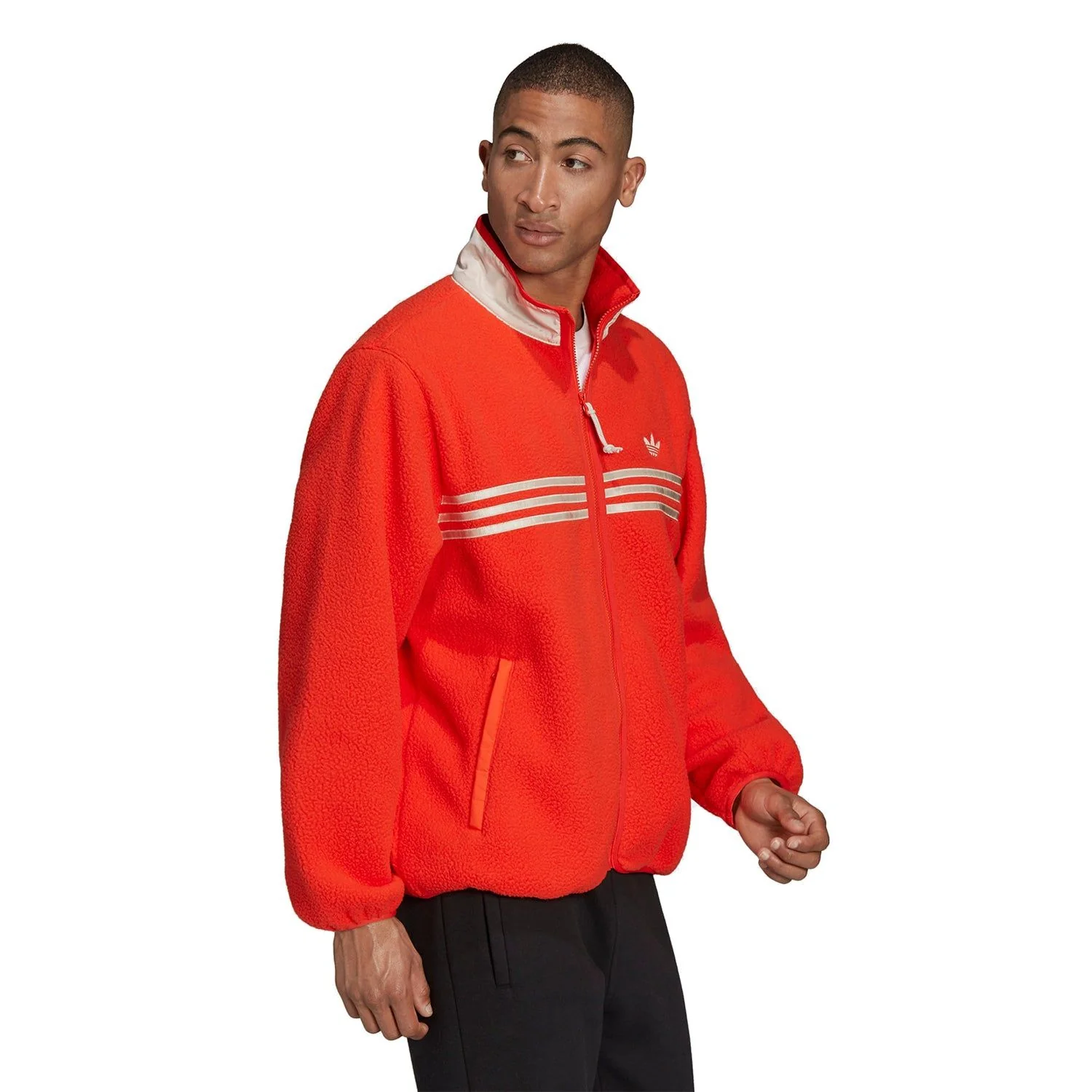 adidas Originals Zip Thru Polarfleece Jacket - Orange - Image 4