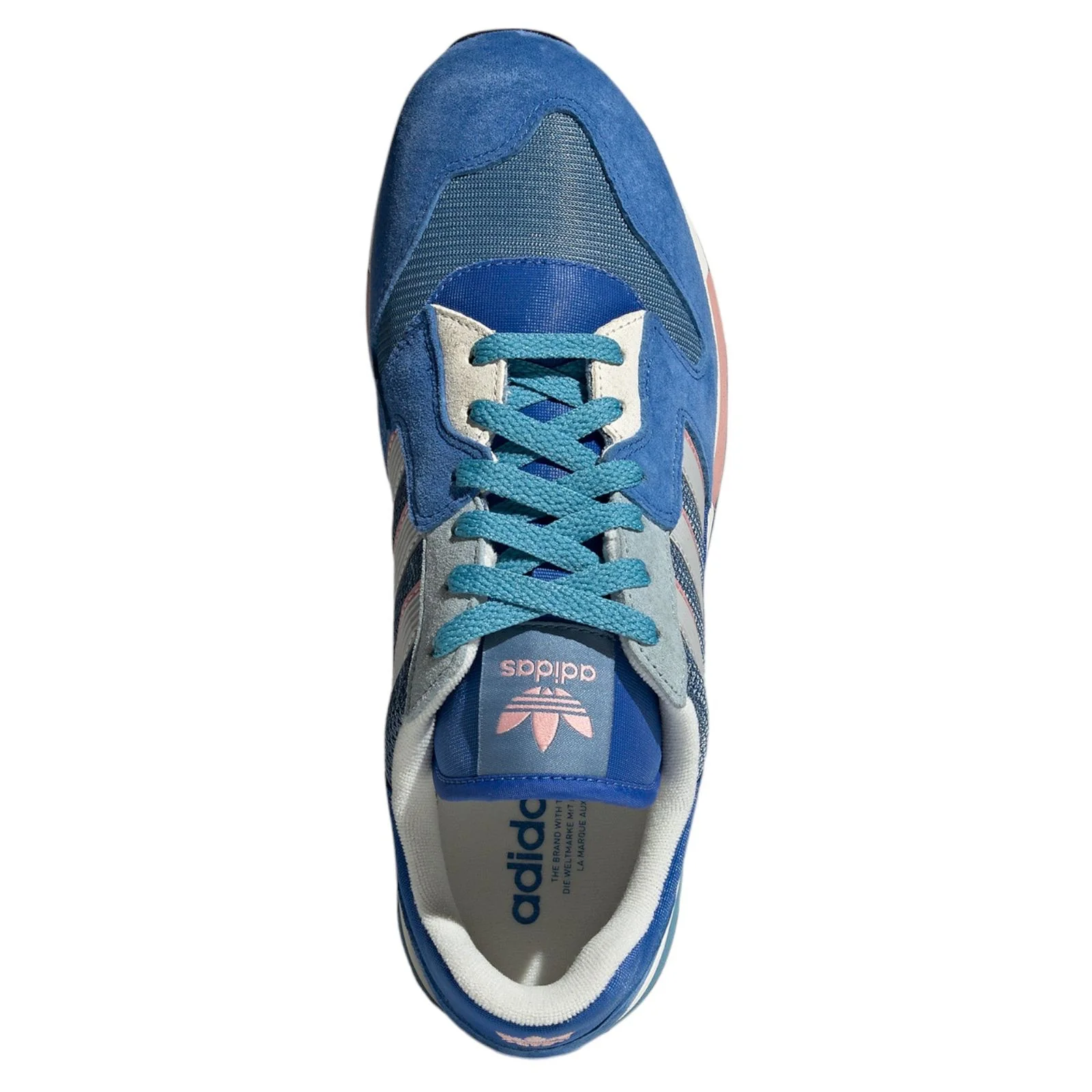 adidas Originals ZX 420 Shoes - Blue / Off White / Magic Grey - Image 6