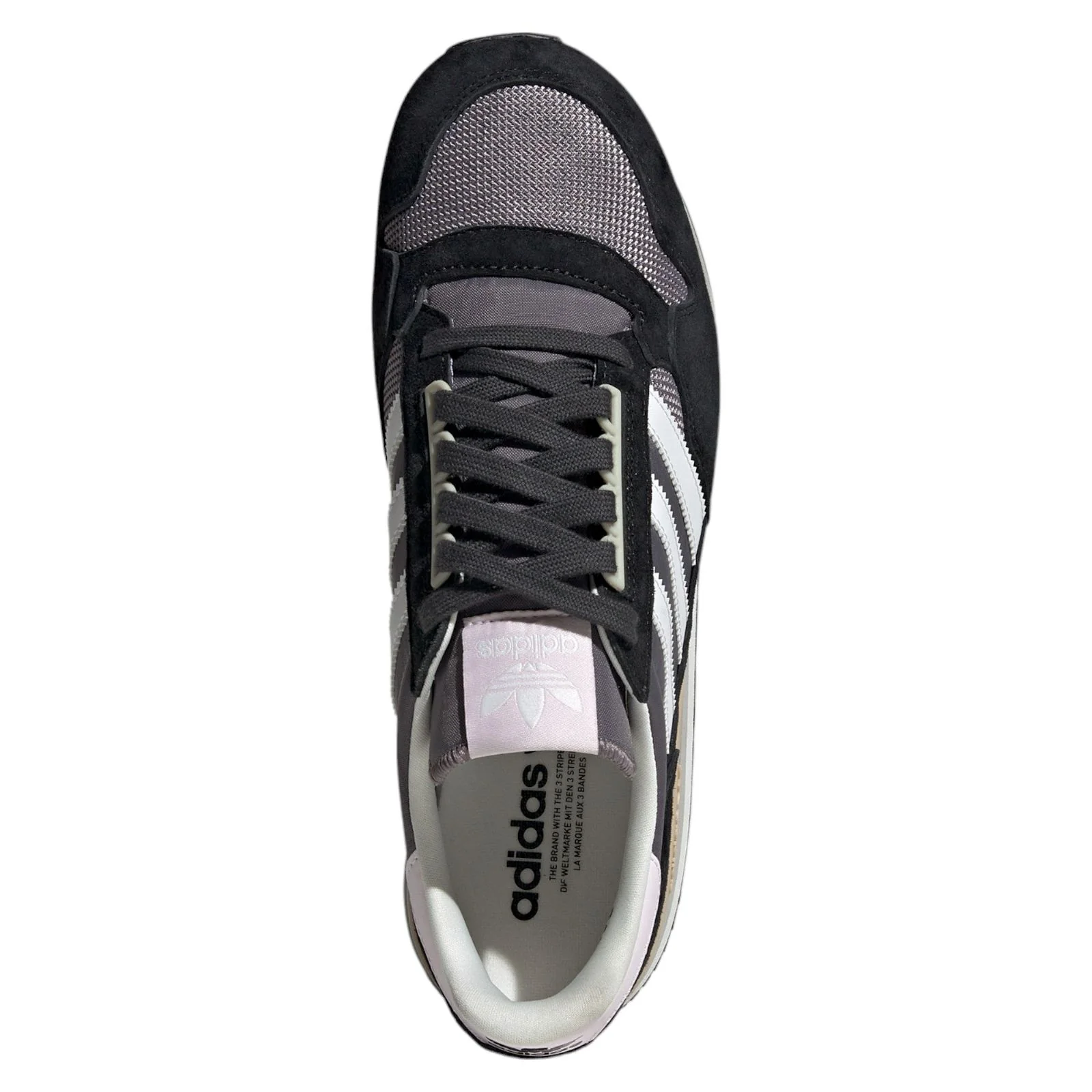 adidas Originals ZX 500 Trainers - Core Black / Almost Pink - Image 4