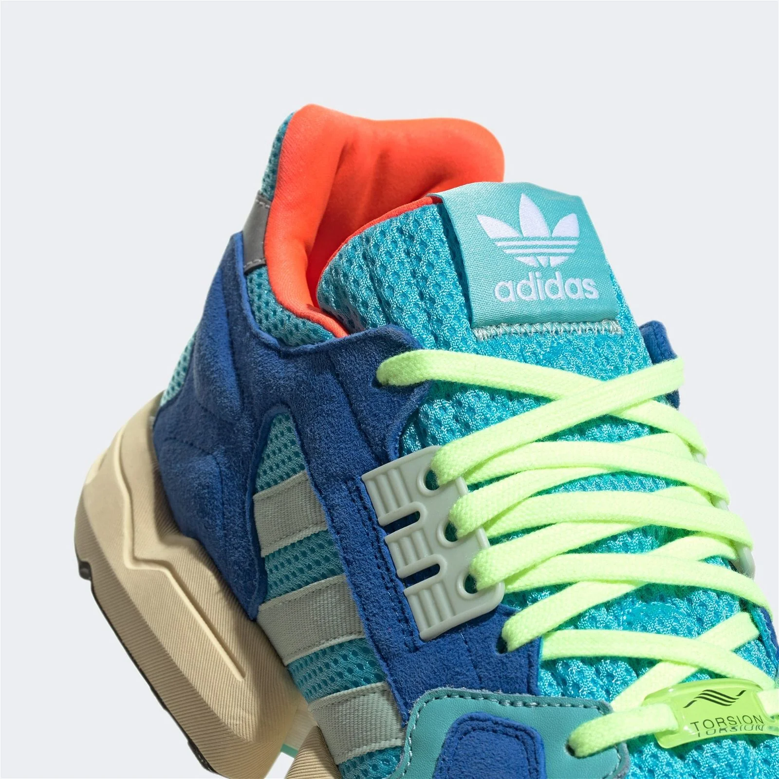 adidas Originals ZX Torsion Shoes - Bright Cyan - Image 10