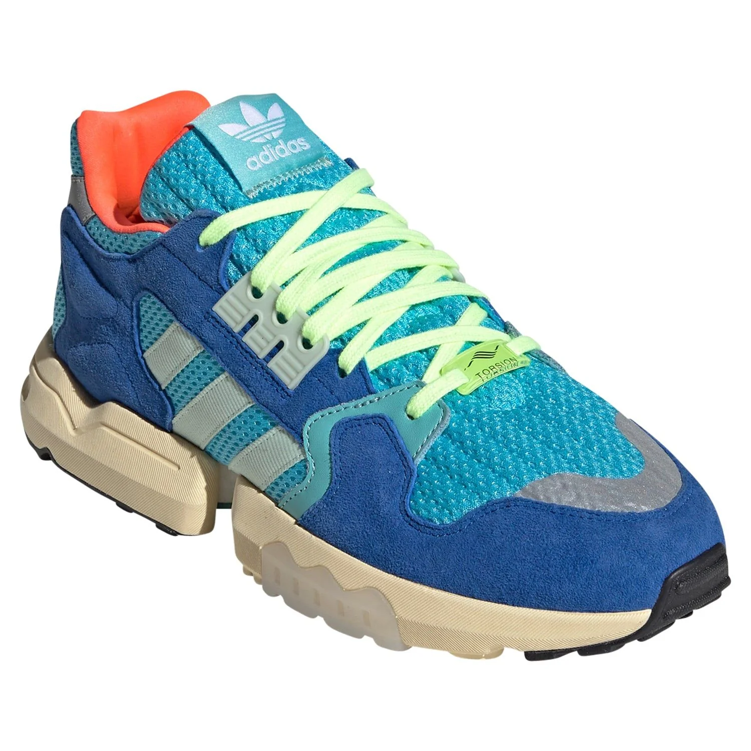 adidas Originals ZX Torsion Shoes - Bright Cyan - Image 2