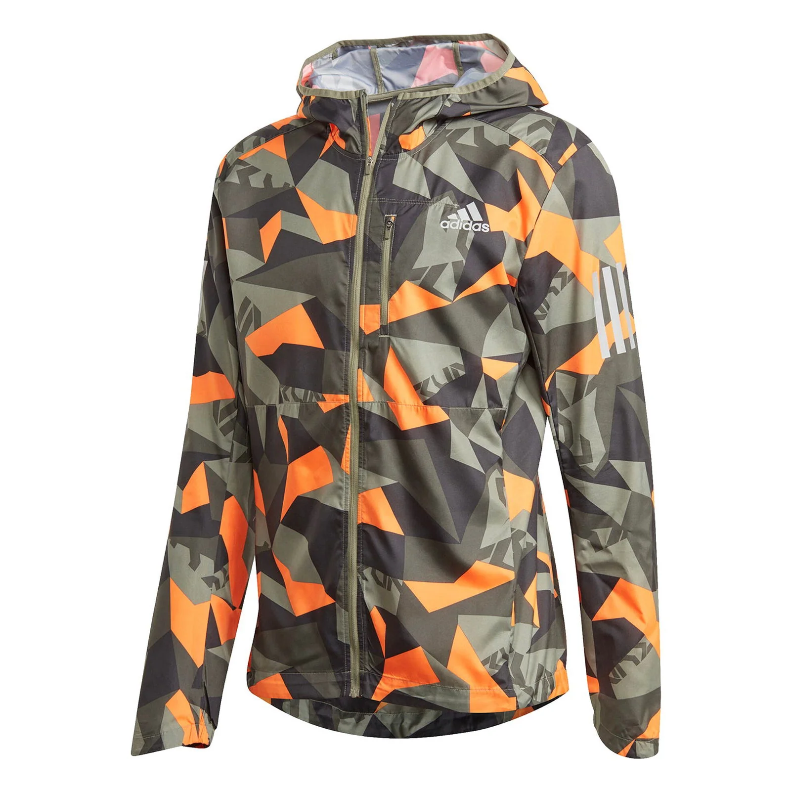 adidas Own The Run Camo Jacket - Green
