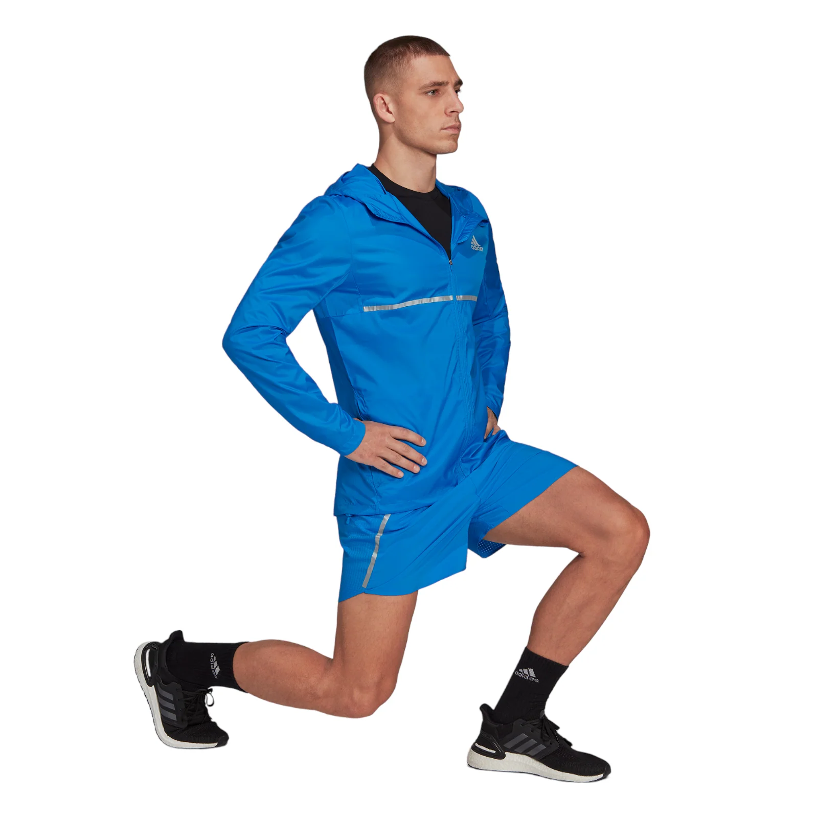 adidas Own The Run Full ZIp Running Jacket - Blue - Image 5