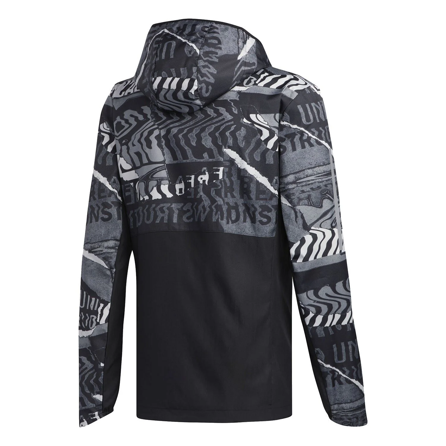adidas Own The Run Graphic Jacket - Black - Image 2