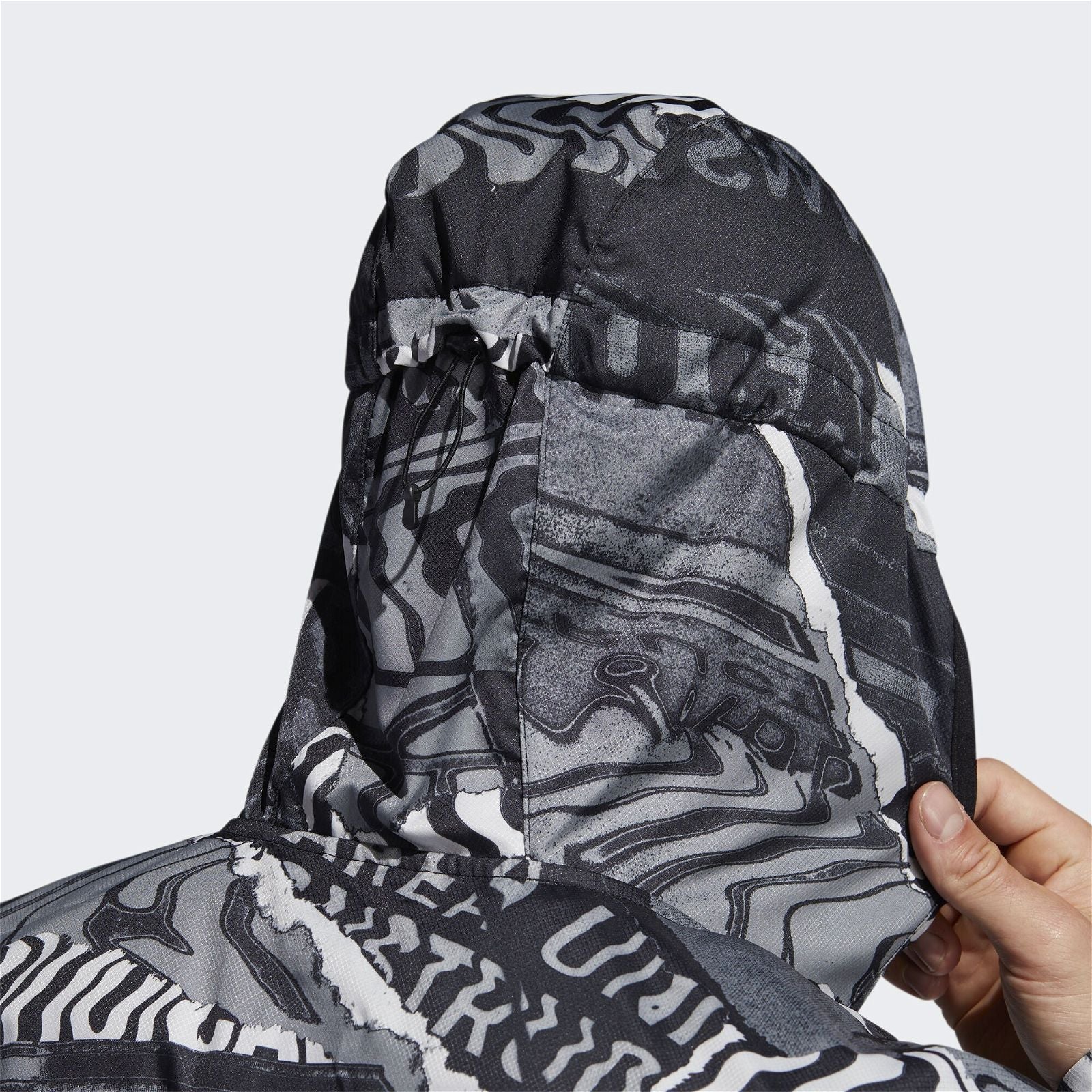 adidas Own The Run Graphic Jacket - Black - Image 5