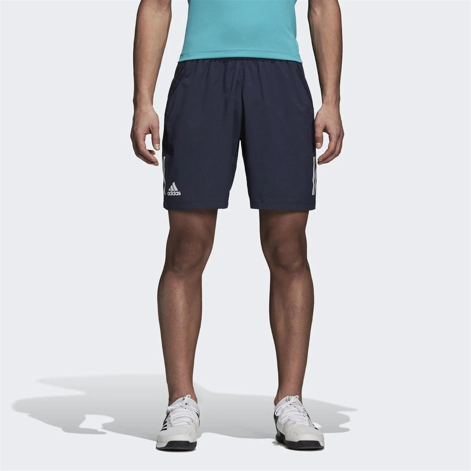 adidas Performance 3-Stripes Club Shorts - Navy - Image 3
