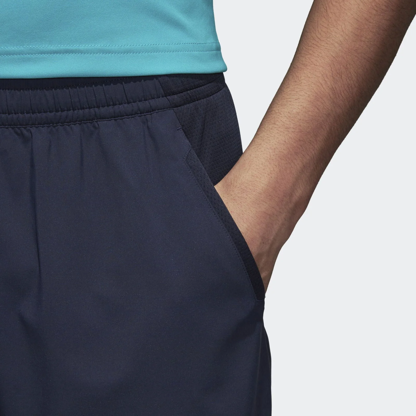 adidas Performance 3-Stripes Club Shorts - Navy - Image 4