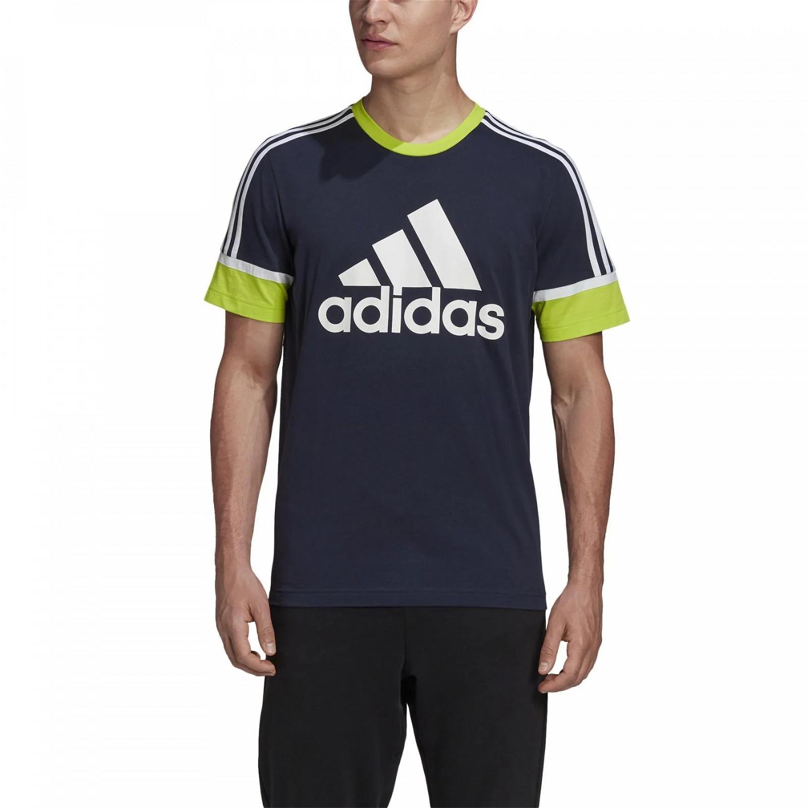 adidas Performance Linear Logo Tee - Navy - Image 2