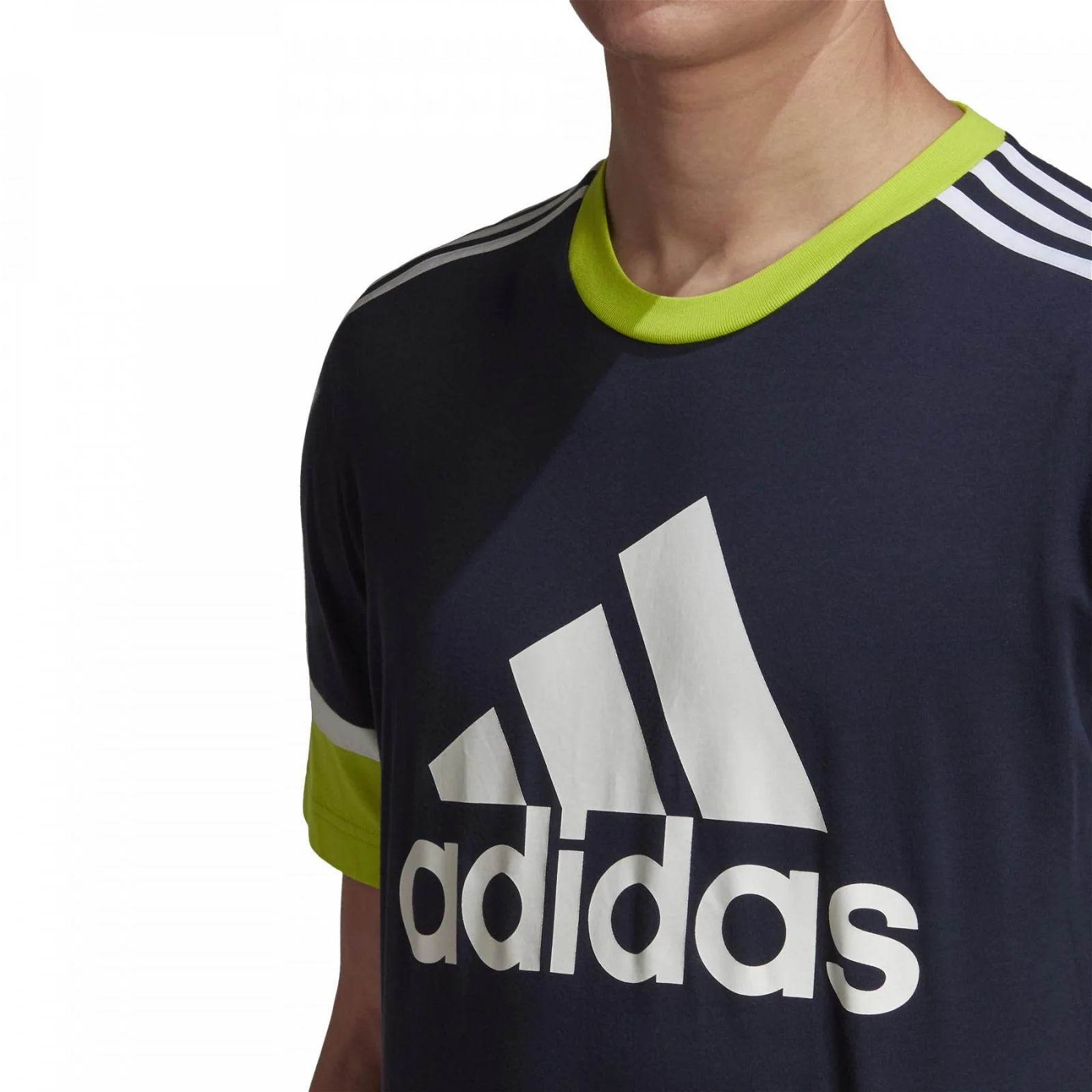 adidas Performance Linear Logo Tee - Navy - Image 3
