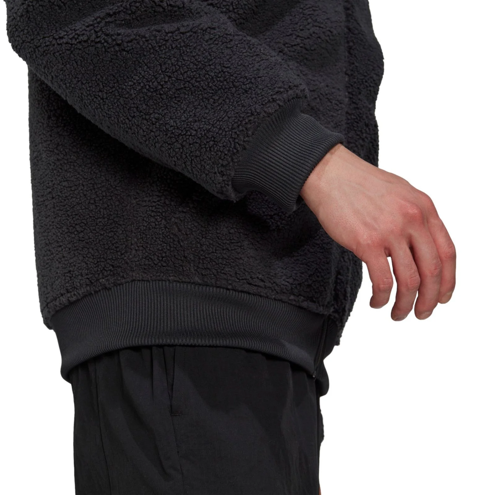 adidas Polar Fleece Full-Zip Sweatshirt - Grey - Image 10