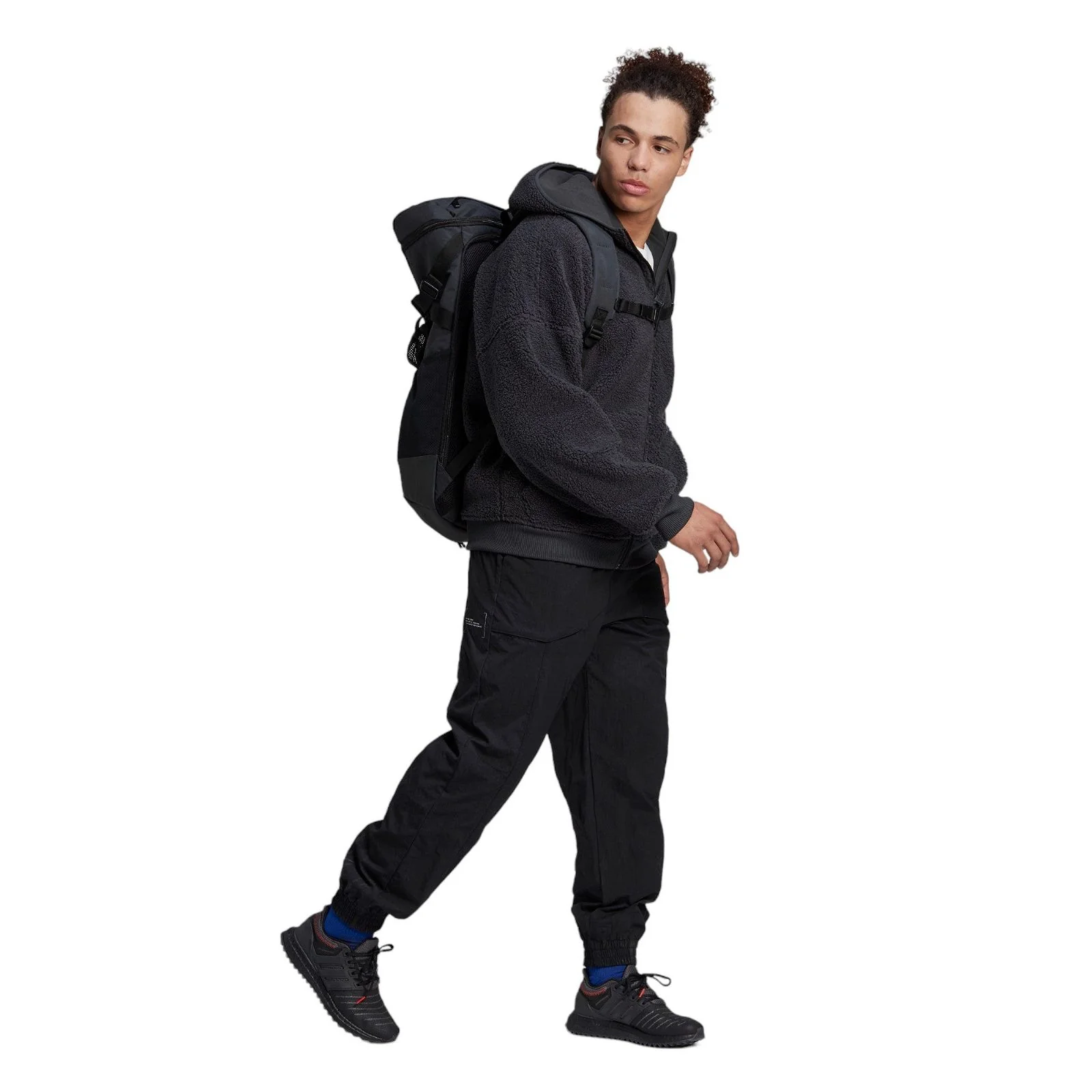 adidas Polar Fleece Full-Zip Sweatshirt - Grey - Image 7
