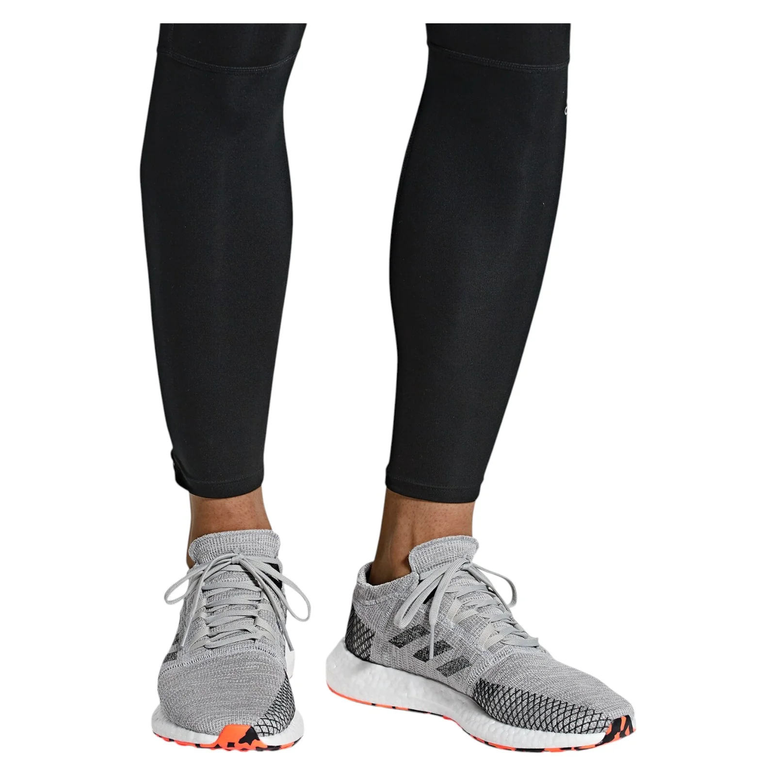 adidas PureBoost Go Trainers - Grey Three / Core Black - Image 4