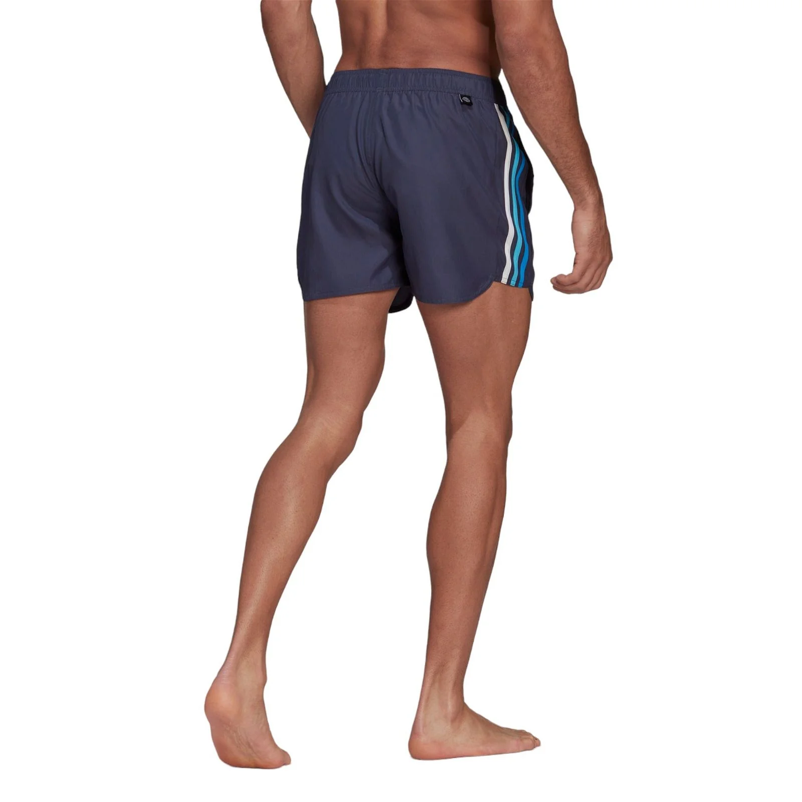 adidas Retro Split Swimming Shorts - Navy - Image 3