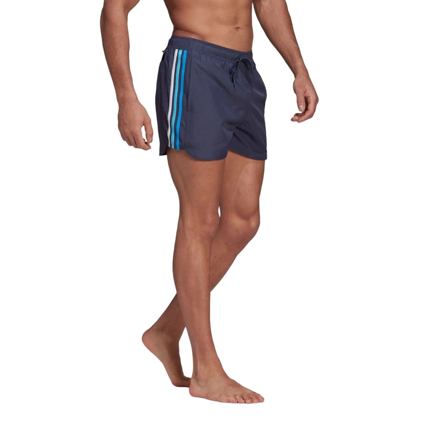 adidas Retro Split Swimming Shorts - Navy - Image 4