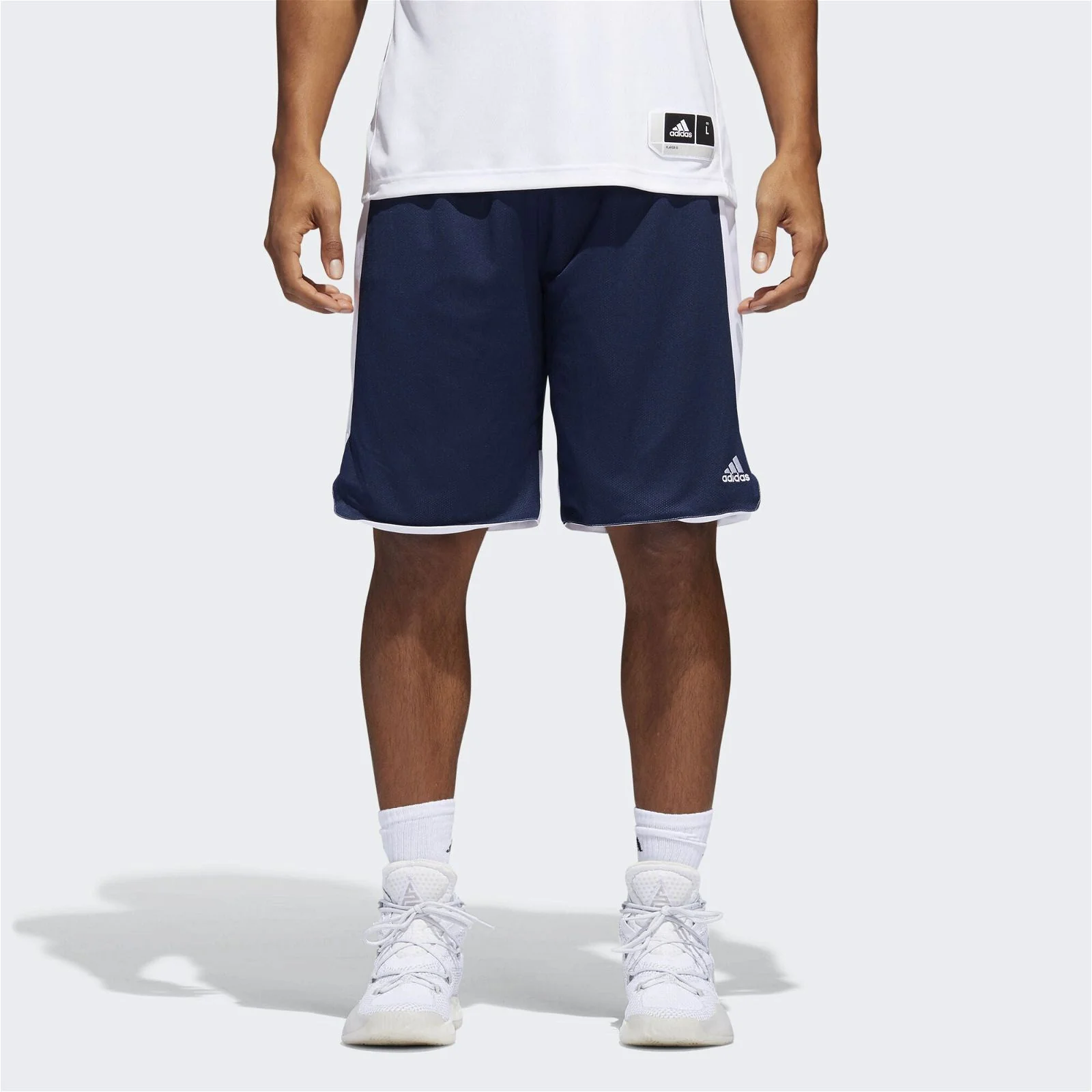 adidas Reversible Crazy Explosive Short - Navy/White - Image 3