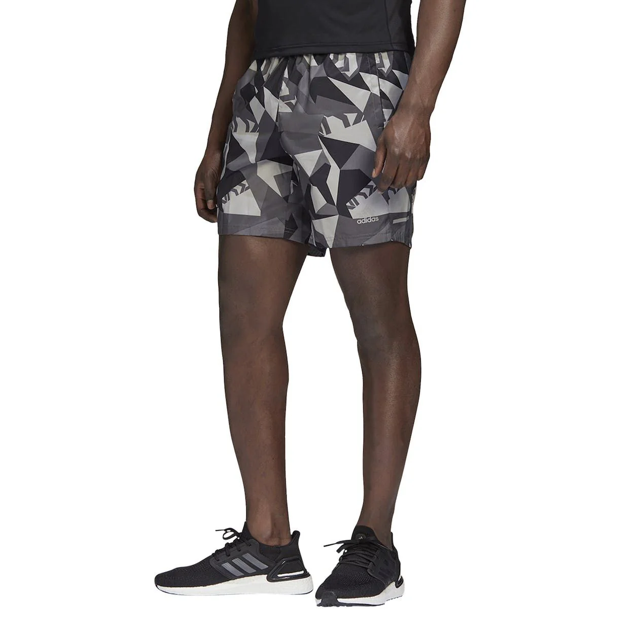 adidas Run It Camo Shorts - Grey - Image 3