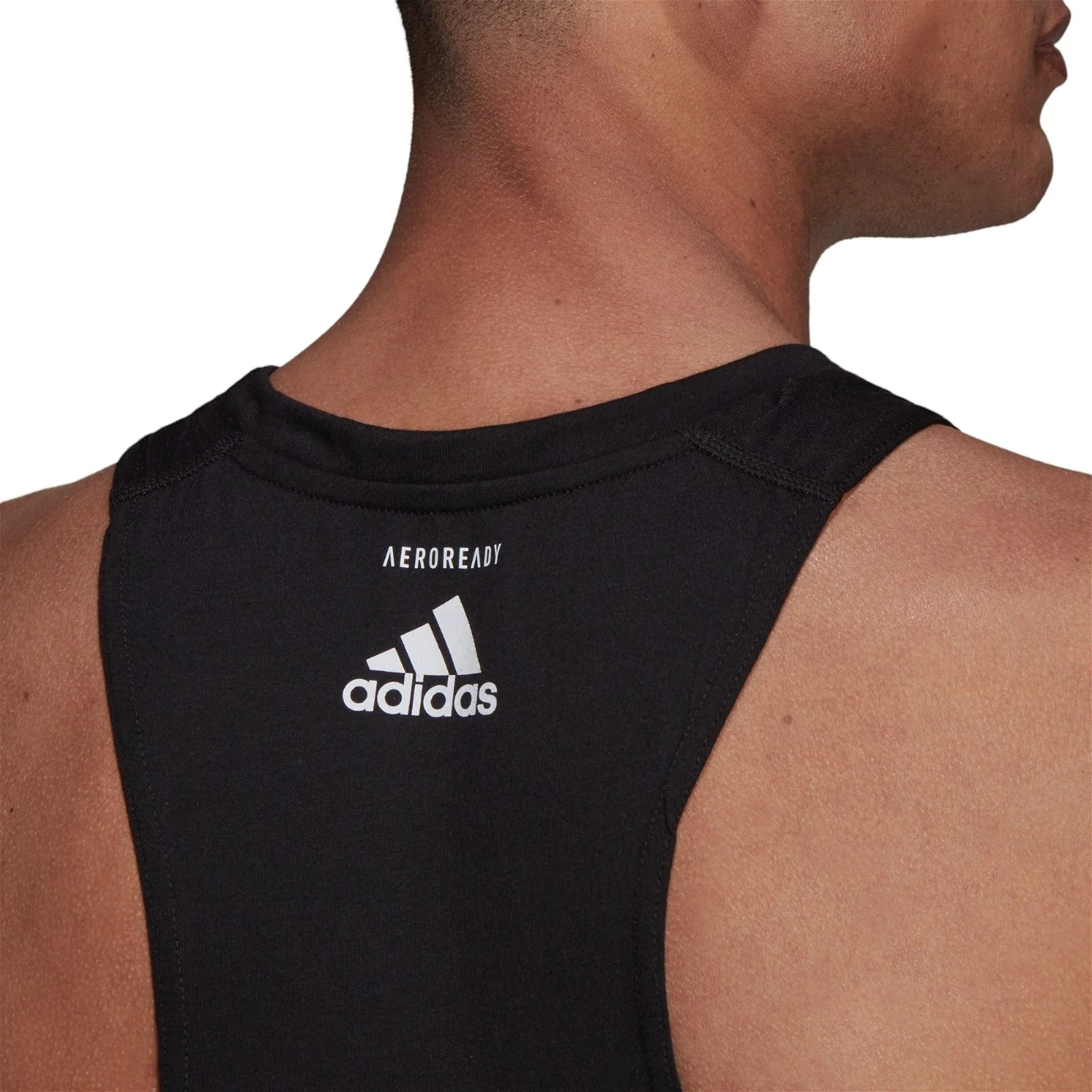 adidas Run Logo Tank Top - Black - Image 6