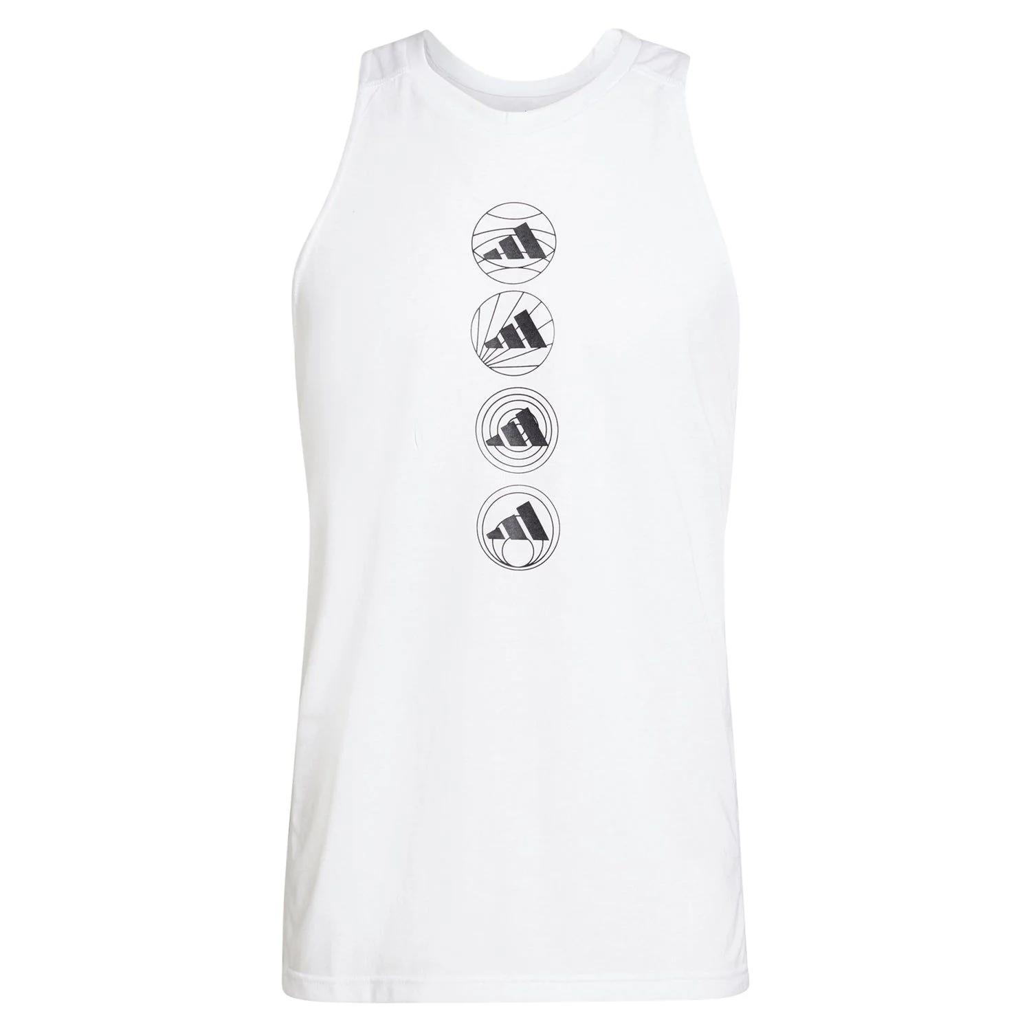 adidas Run Logo Tank Top - White