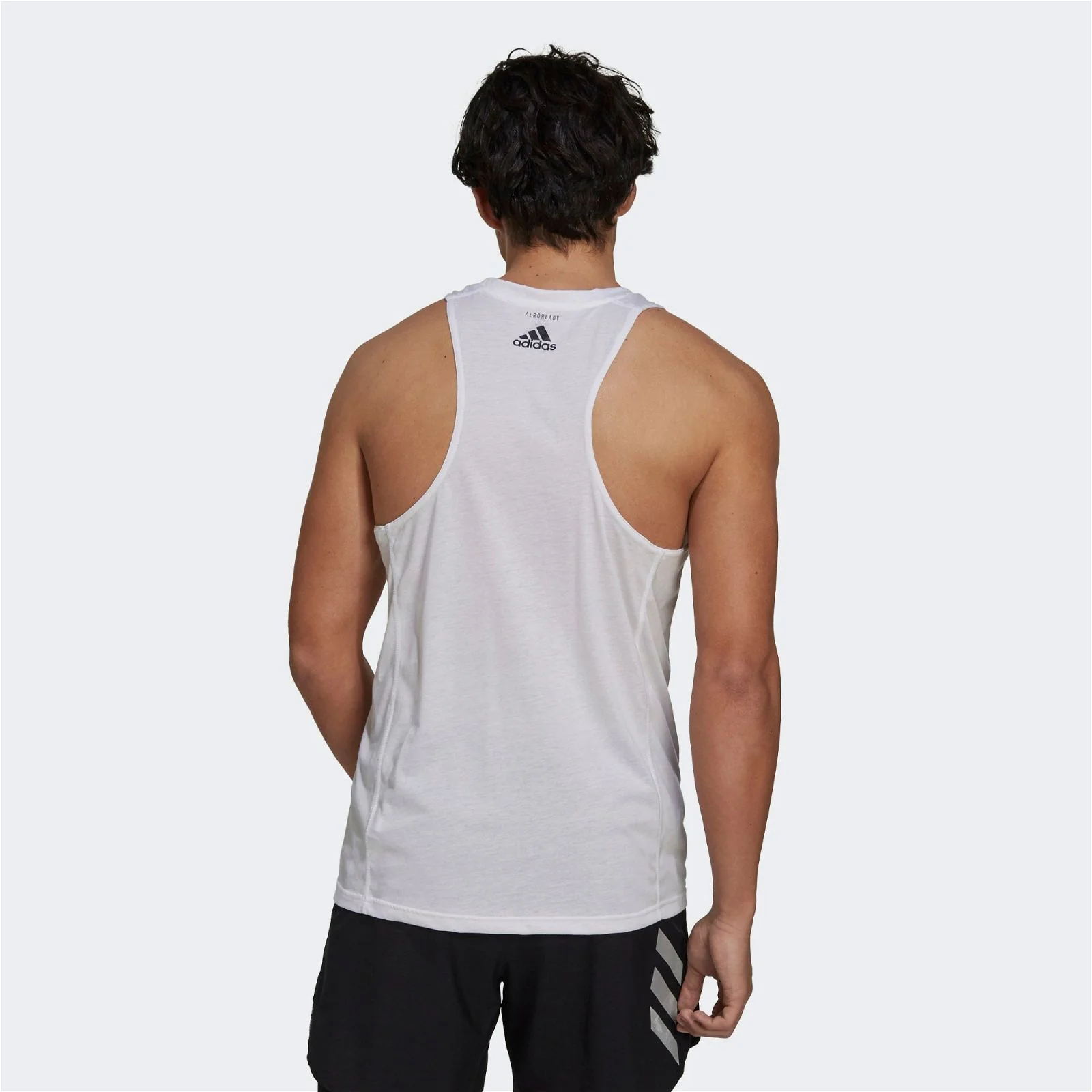 adidas Run Logo Tank Top - White - Image 3