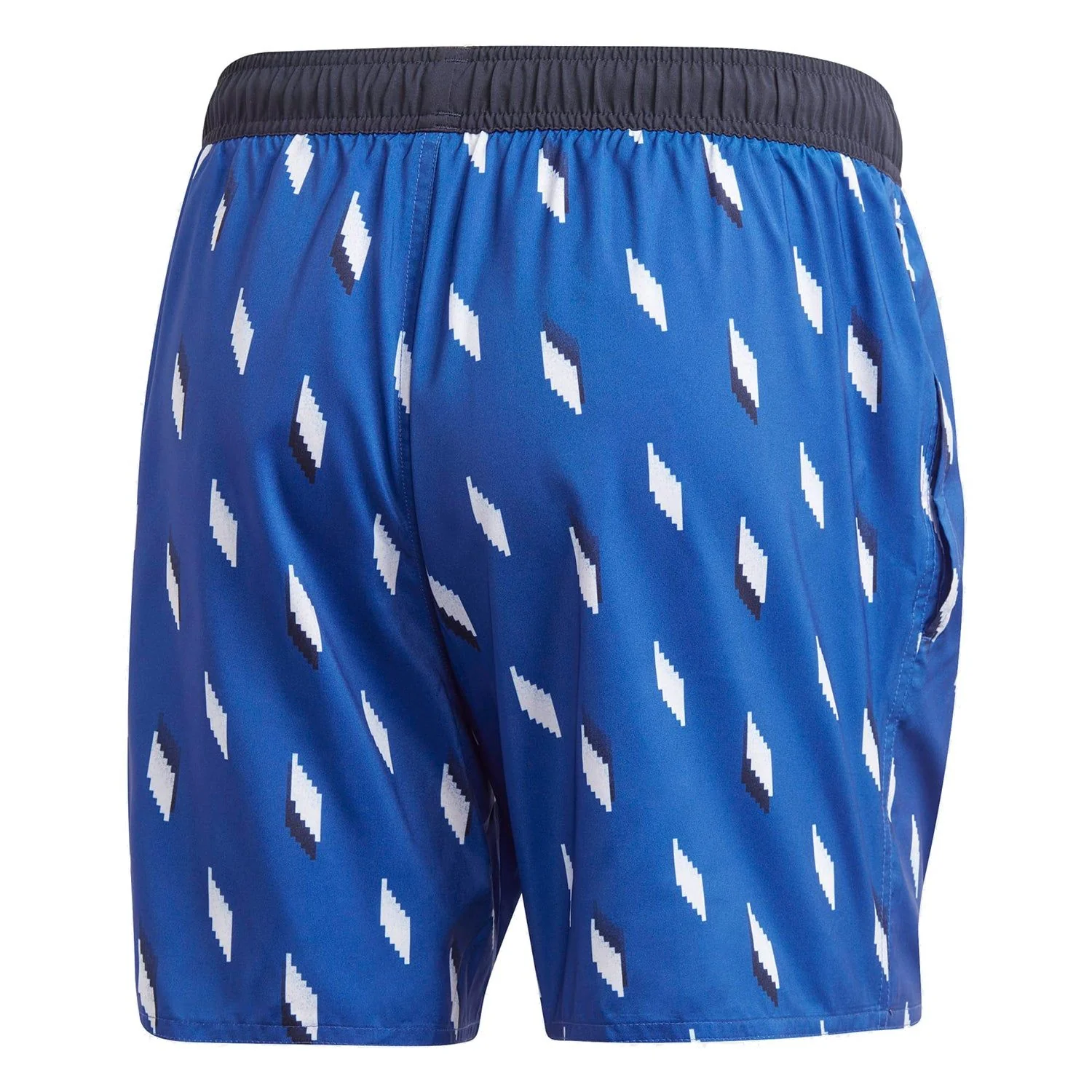 adidas Short Length Graphic Swim Shorts - Royal Blue - Image 2