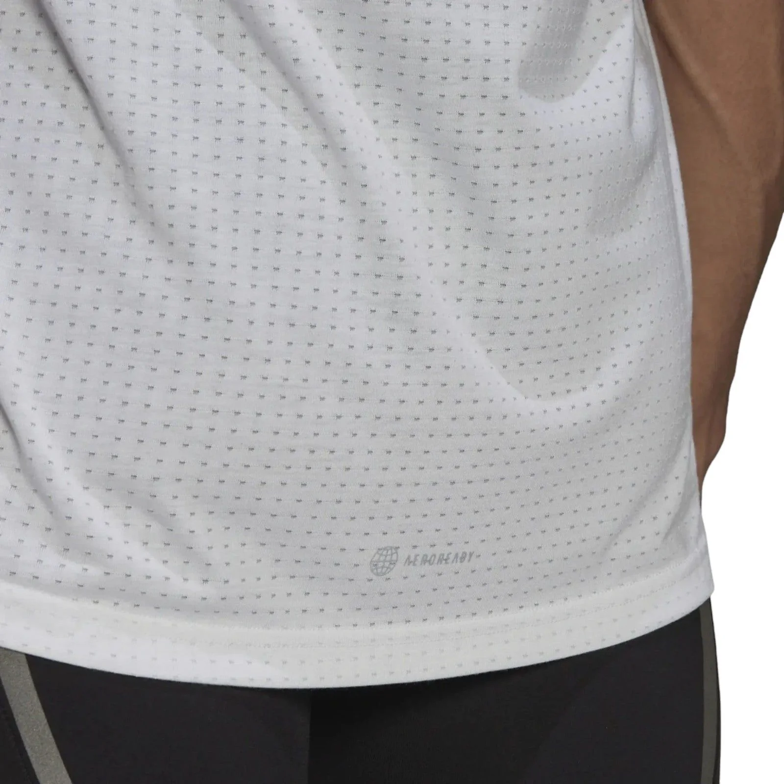 adidas Signature AEROREADY Jersey Tee - White - Image 5