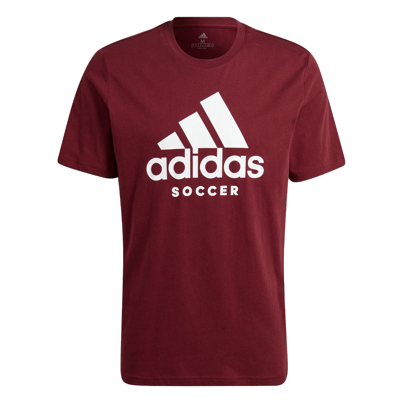 adidas Soccer Logo Crew Neck Tee - Shadow Red