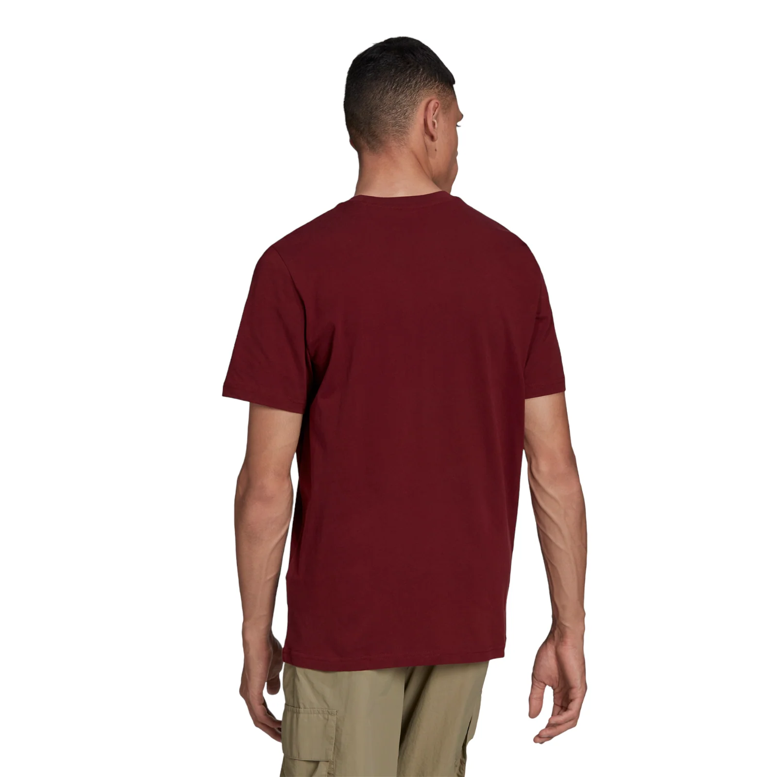 adidas Soccer Logo Crew Neck Tee - Shadow Red - Image 5