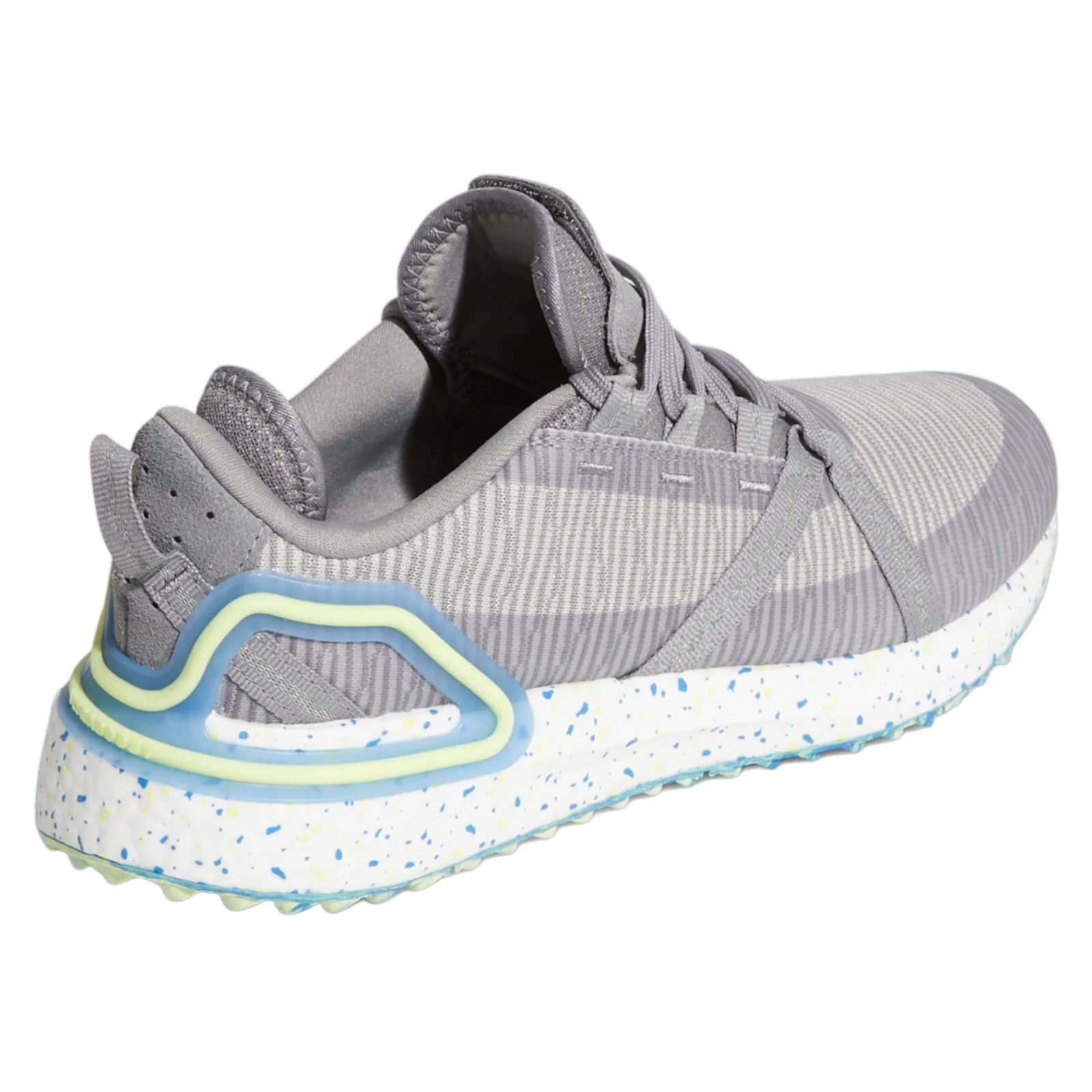 adidas Solarthon Primegreen Spikeless Golf Shoes - Grey Three / Pulse Yellow - Image 3