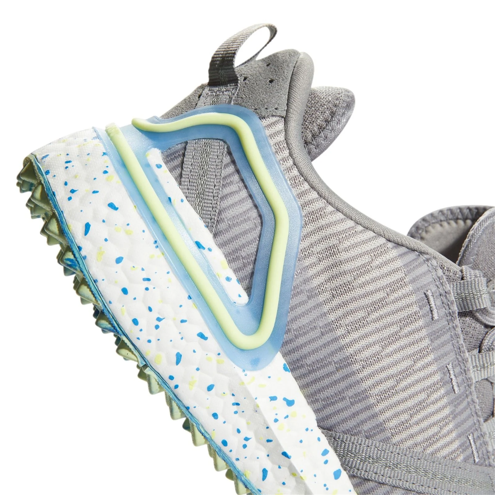 adidas Solarthon Primegreen Spikeless Golf Shoes - Grey Three / Pulse Yellow - Image 6