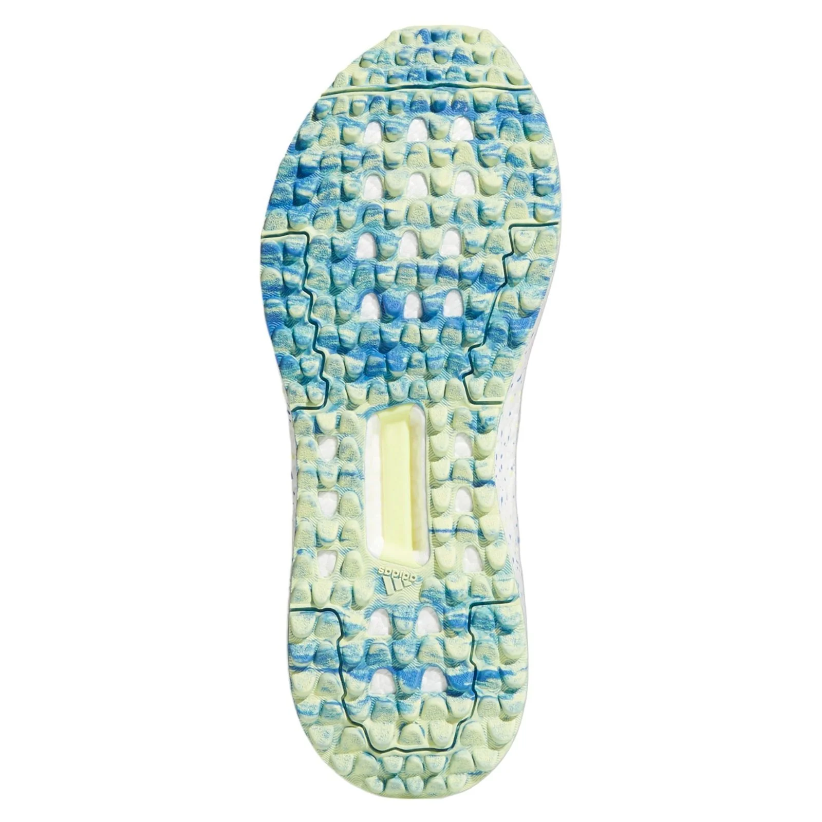 adidas Solarthon Primegreen Spikeless Golf Shoes - Grey Three / Pulse Yellow - Image 8