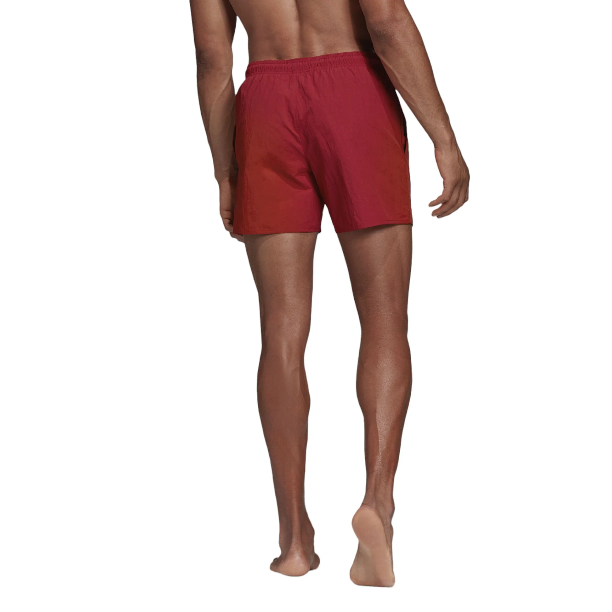 adidas Solid Swim Shorts - Burgundy - Image 2