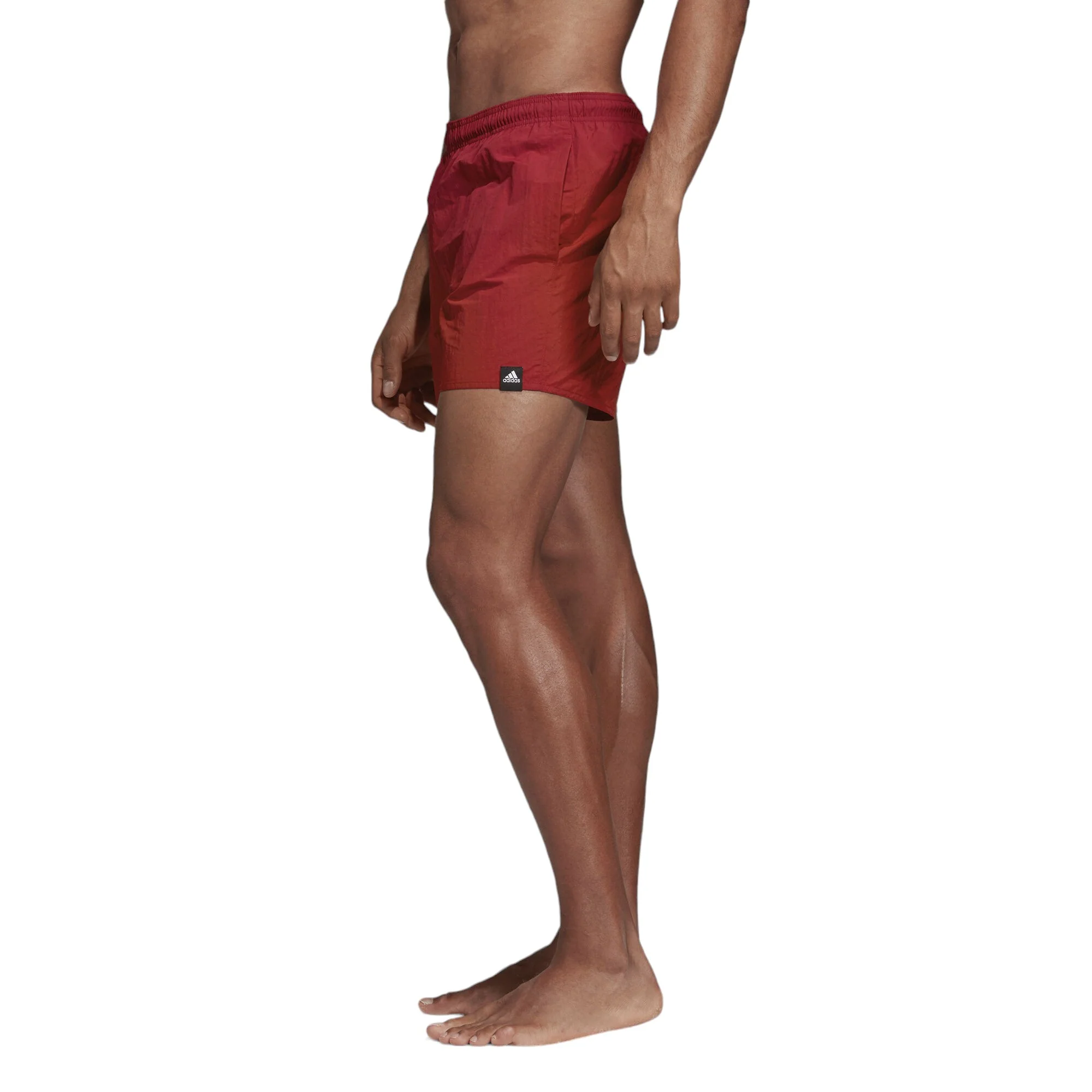 adidas Solid Swim Shorts - Burgundy - Image 5