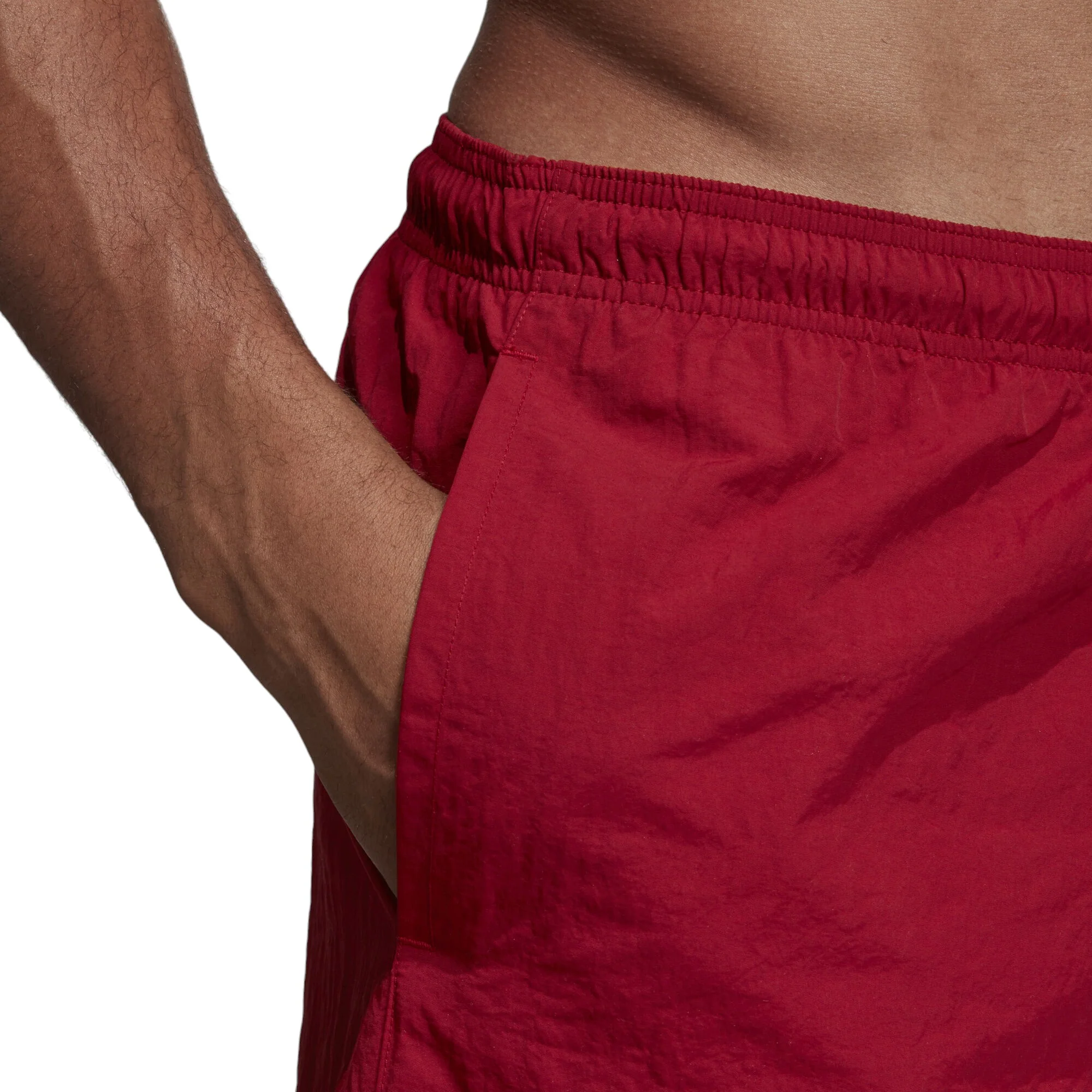 adidas Solid Swim Shorts - Burgundy - Image 6