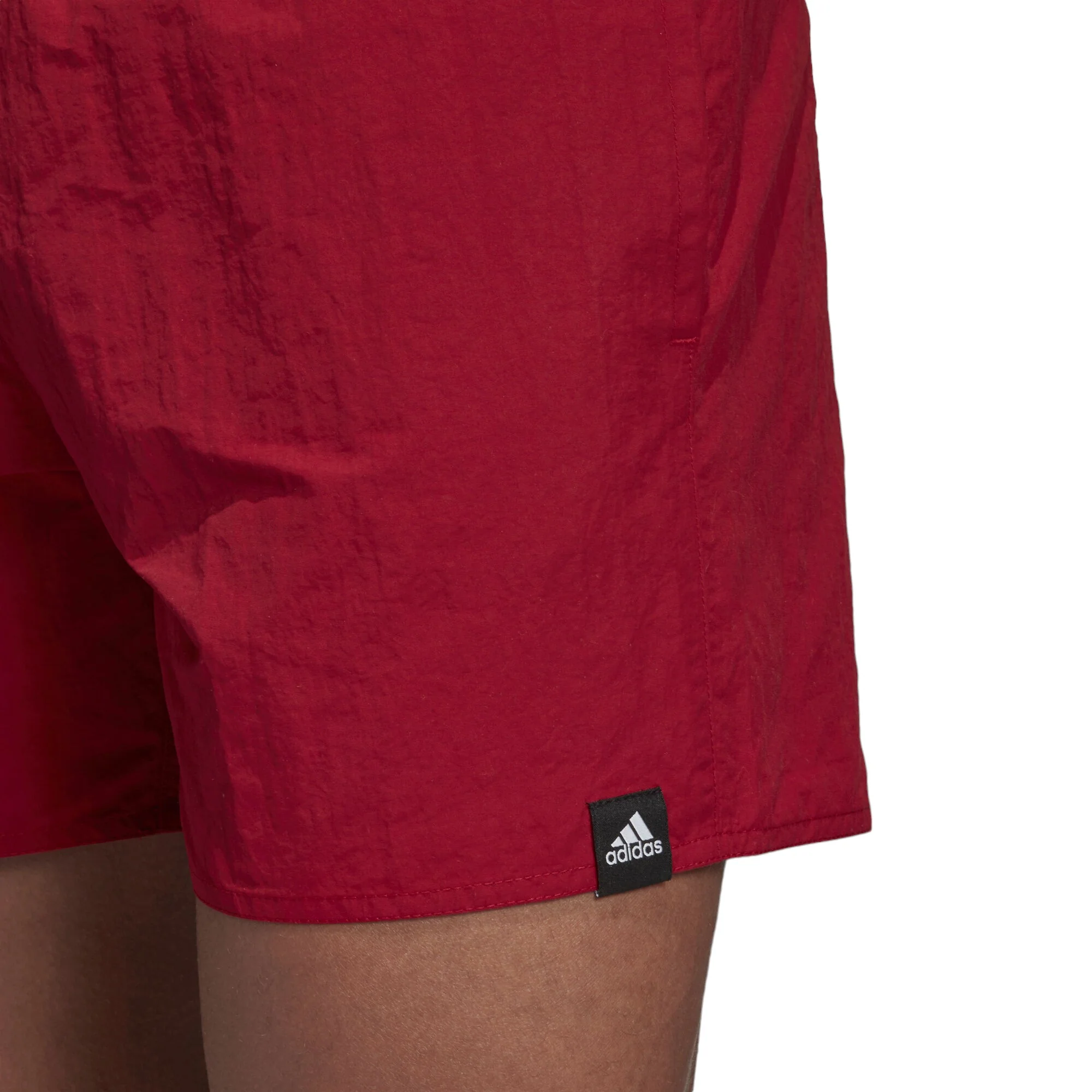adidas Solid Swim Shorts - Burgundy - Image 7