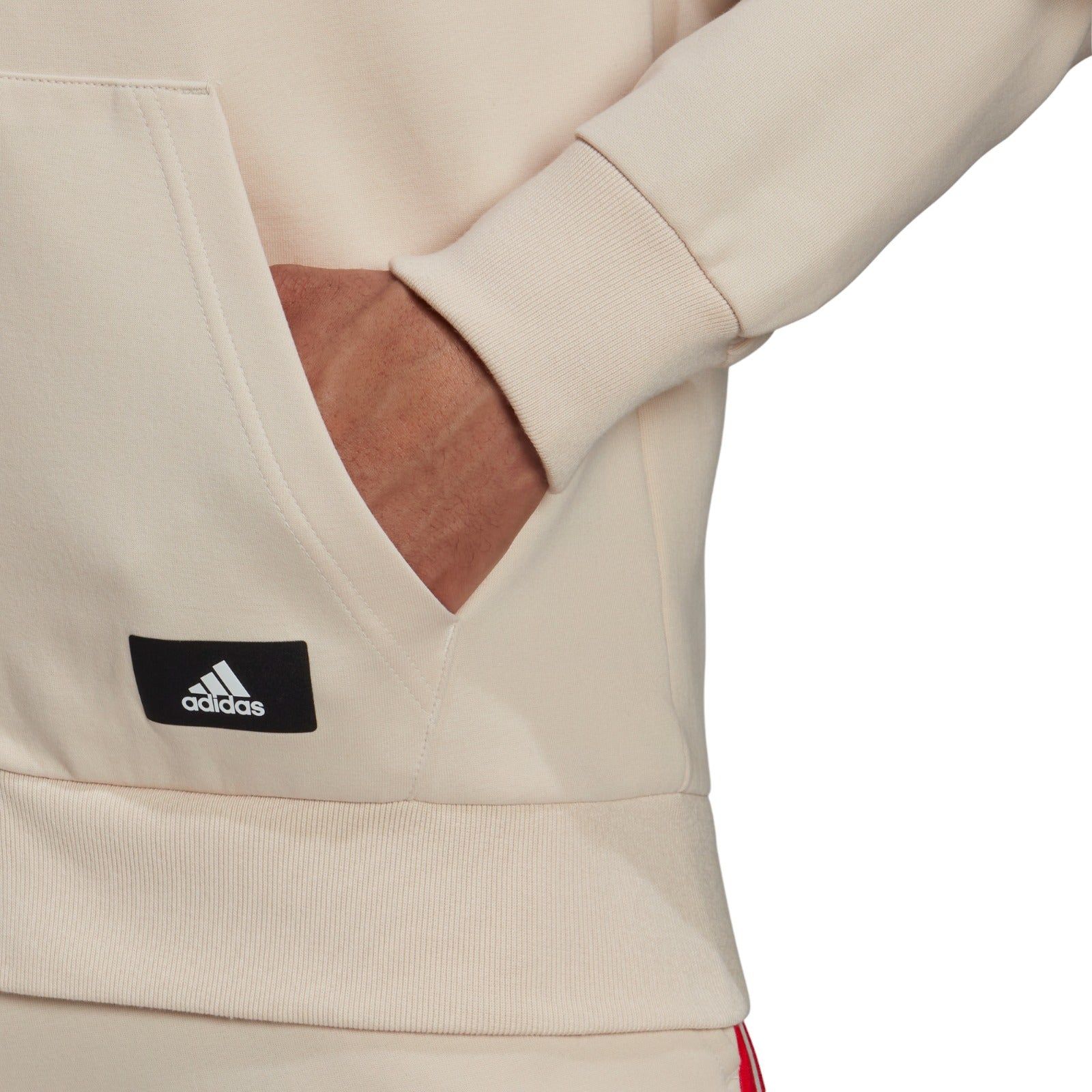 adidas Sportswear Future Icons 3-Stripes Full-Zip Hoodie - Beige - Image 5