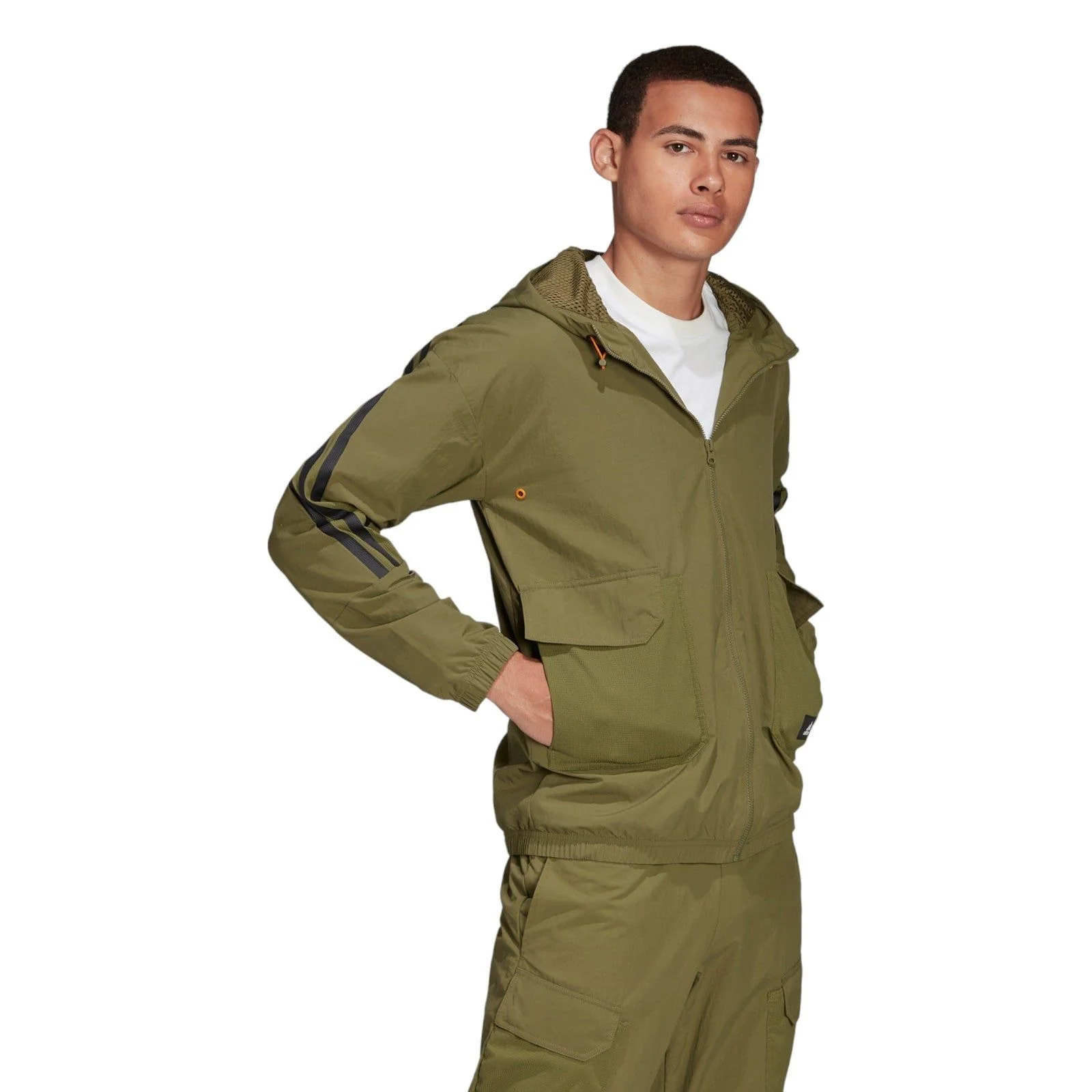 adidas Sportswear Future Icons Full-Zip Hoodie - Green - Image 4