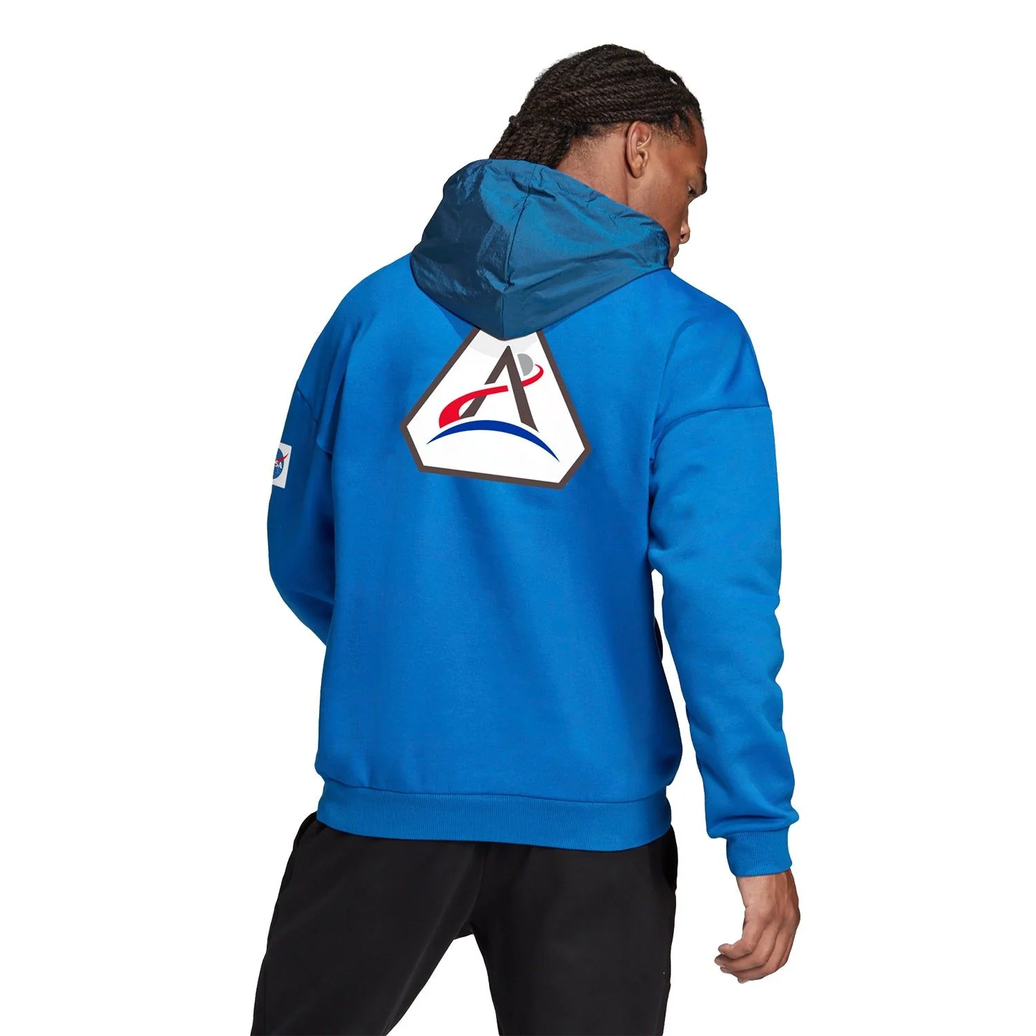 adidas Sportswear Loose Fit NASA Hoodie - Blue - Image 3