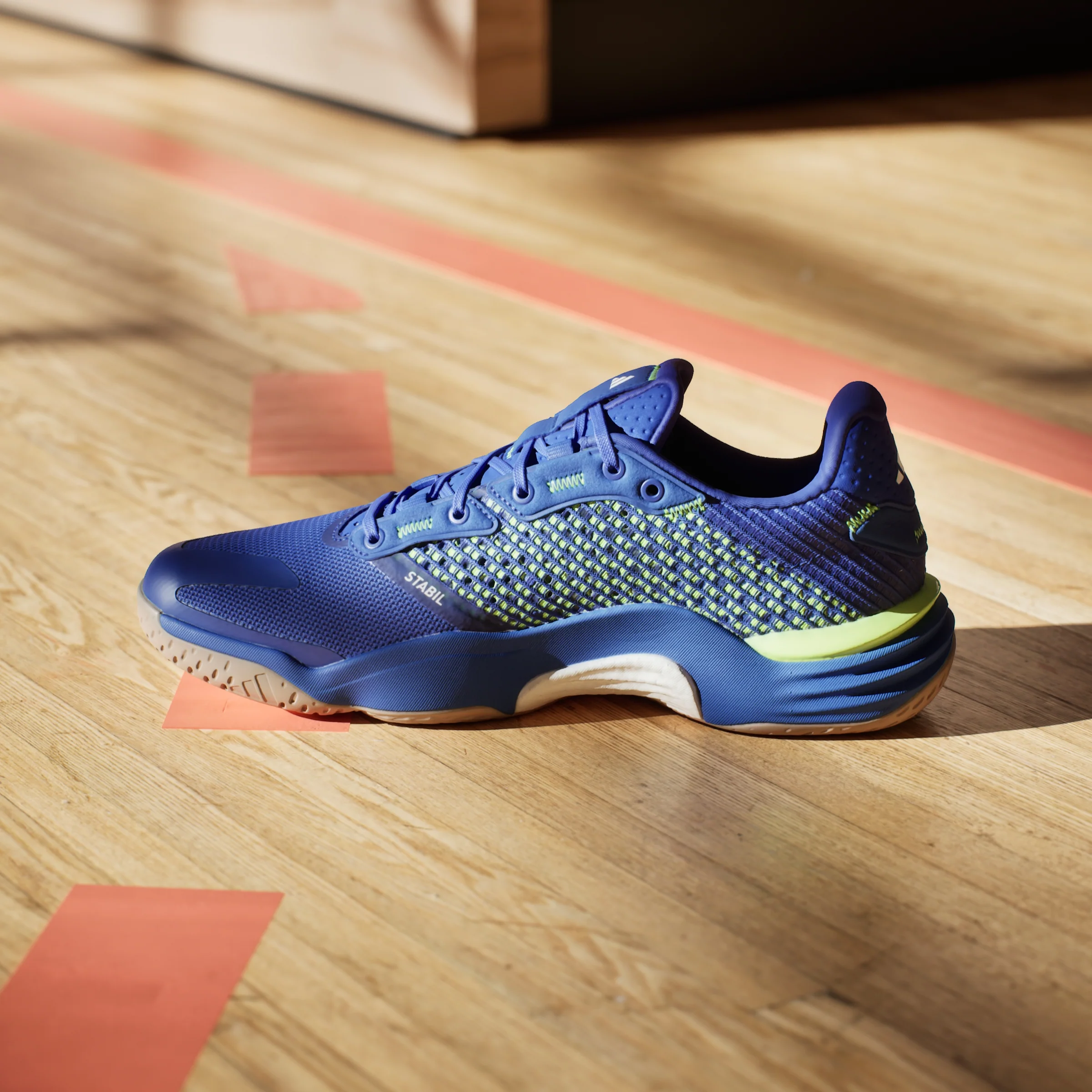 adidas Stabil 16 Indoor Shoes - Lucid Blue / Cloud White - Image 6