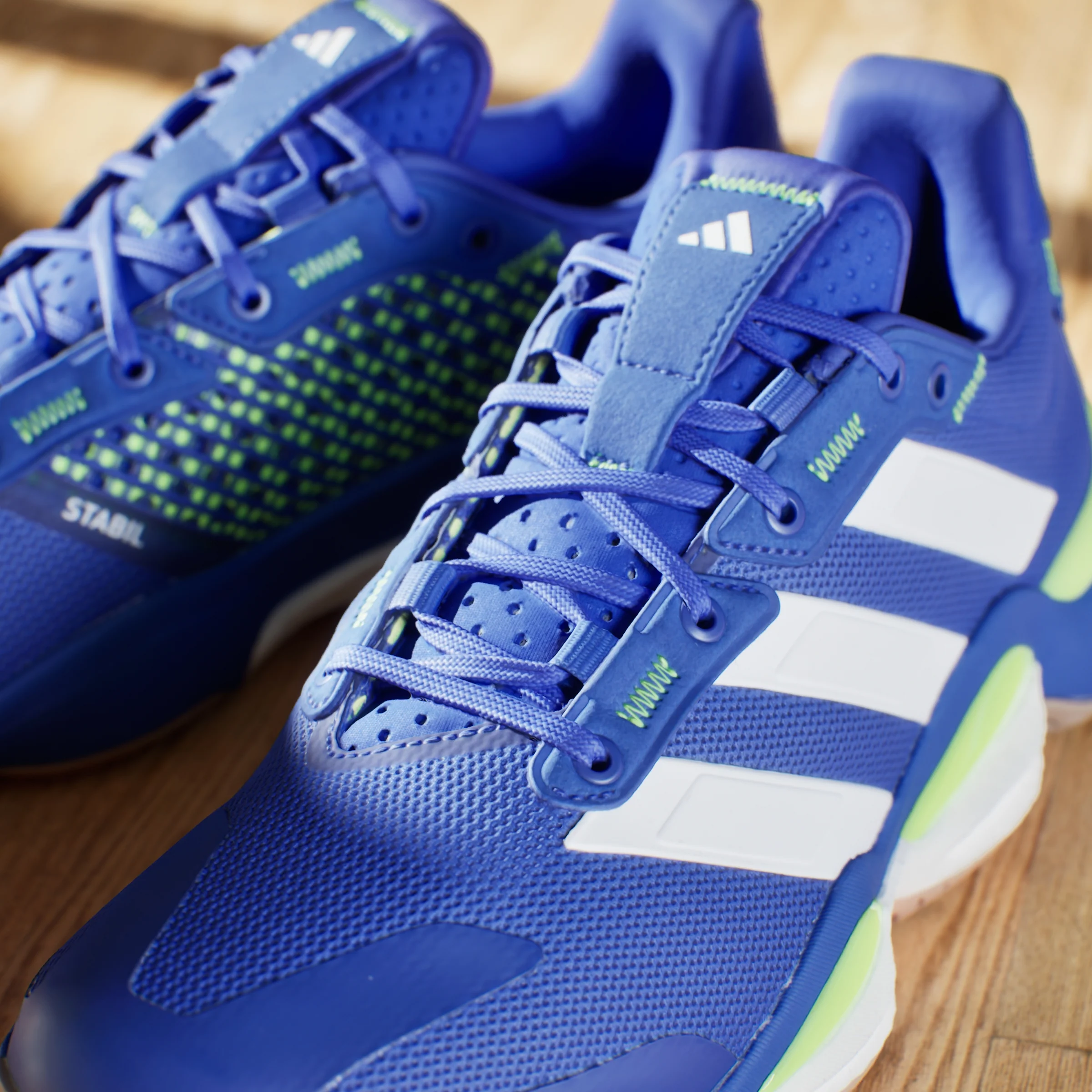 adidas Stabil 16 Indoor Shoes - Lucid Blue / Cloud White - Image 8