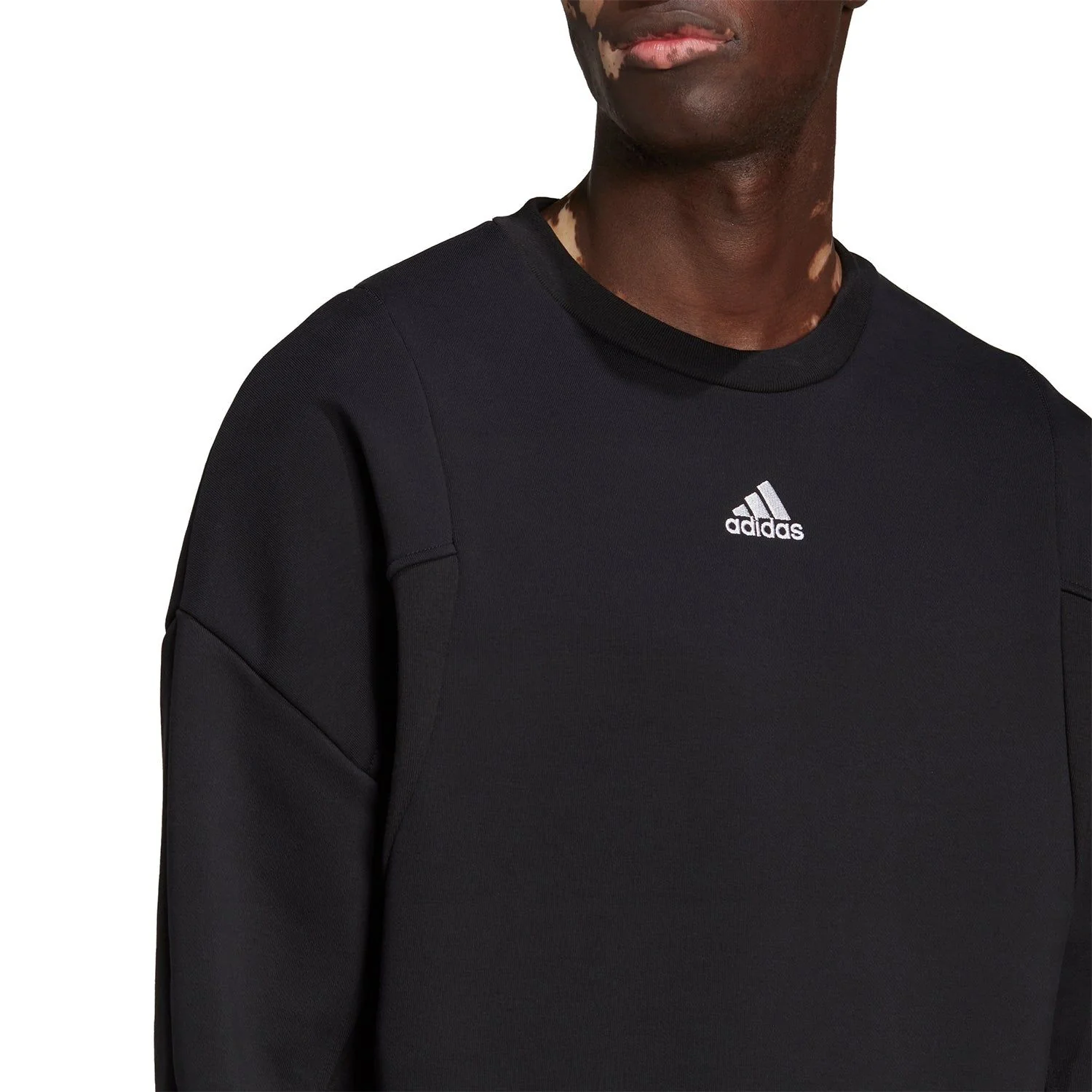 adidas Studio Lounge Fleece Sweater - Black - Image 2
