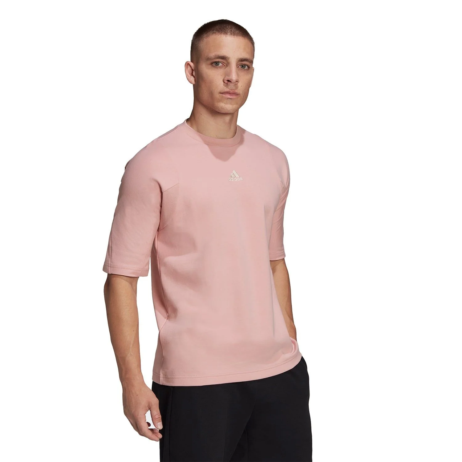 adidas Studio Lounge Tee - Pink - Image 2